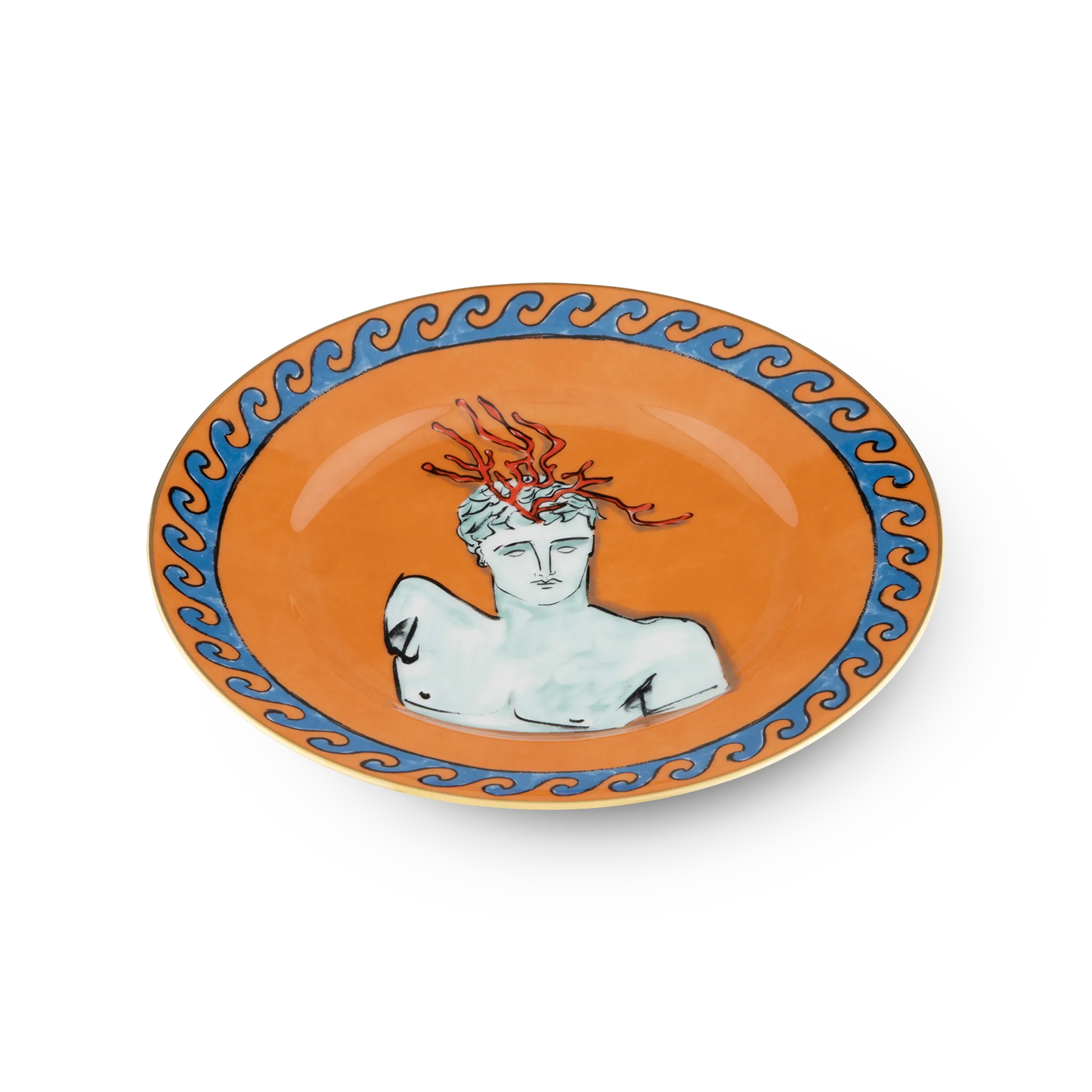 Prato Sobremesa Viaggio Di Netunno Laranja.