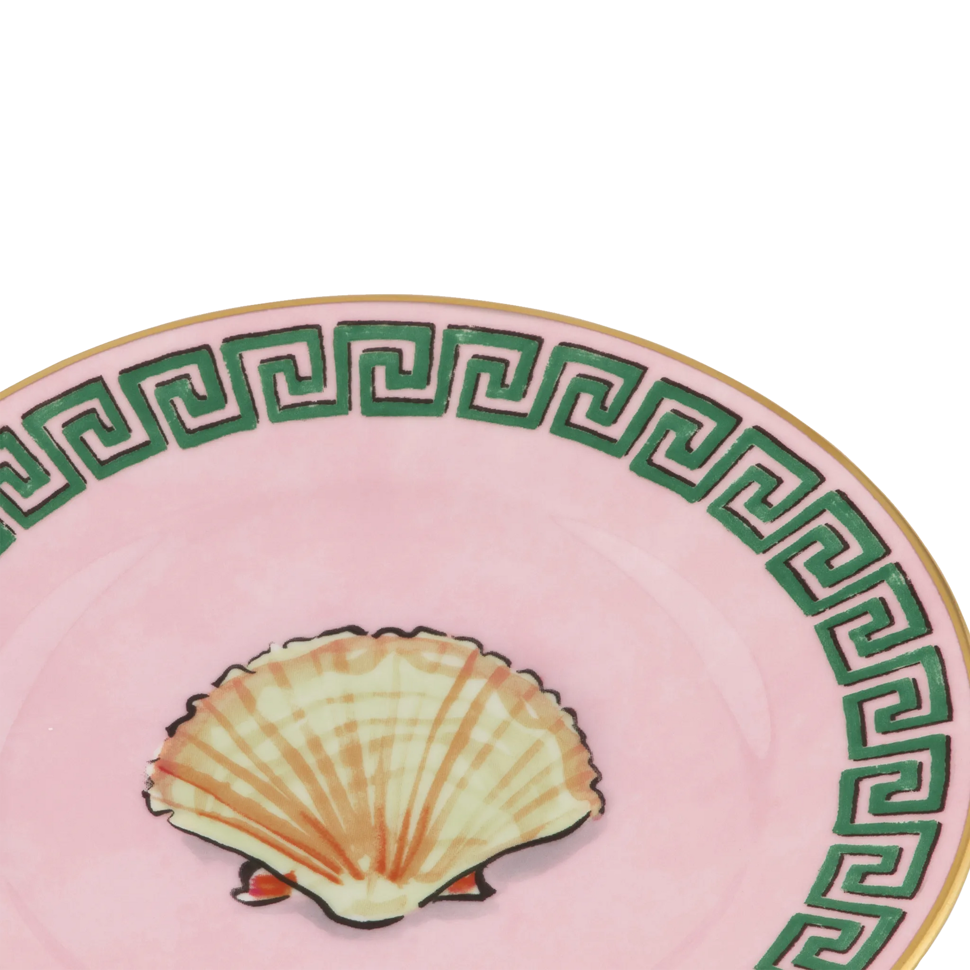 Detalhe do Prato Pão Viaggio Di Nettuno Rosa.