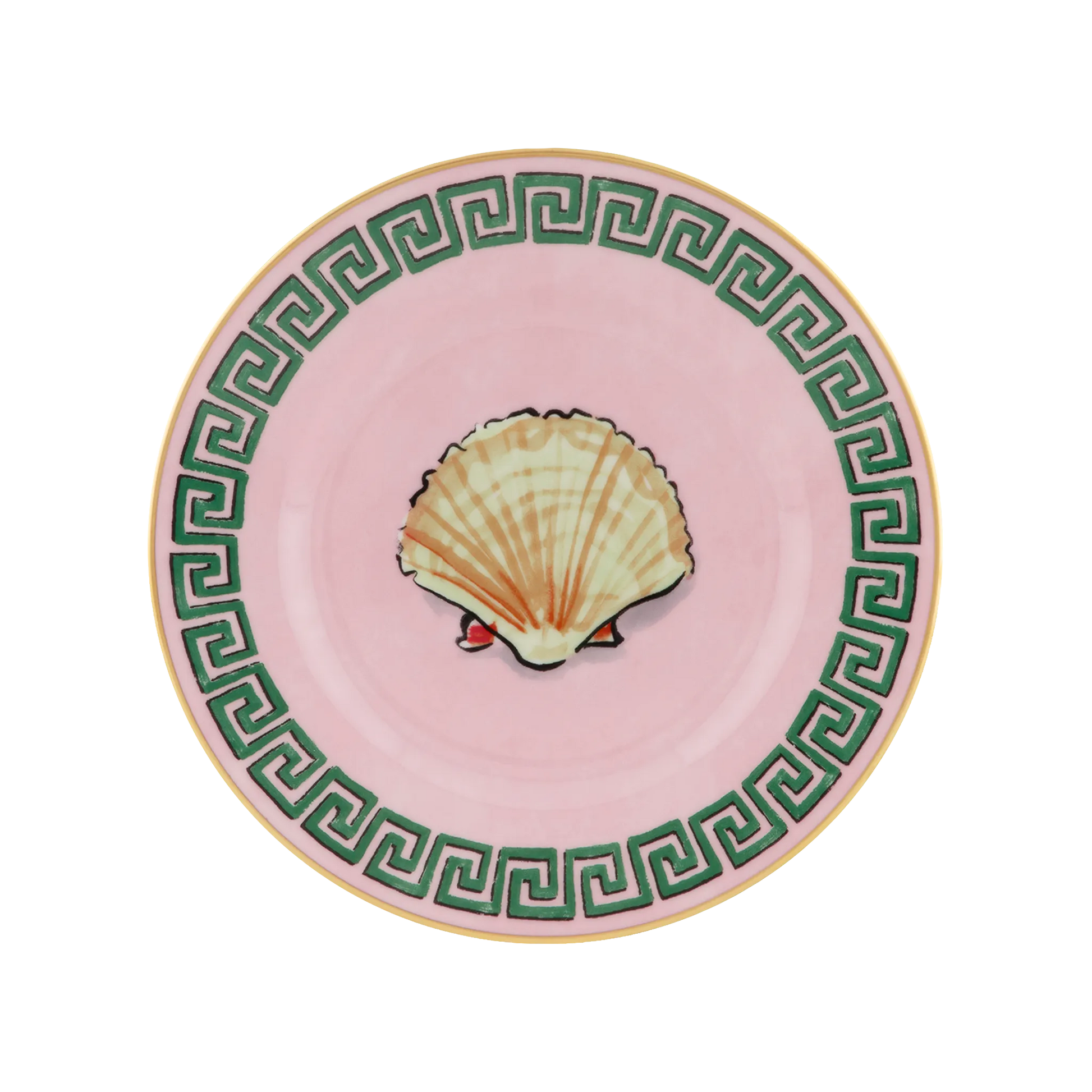 Vista frontal do Prato Pão Viaggio Di Nettuno Rosa.