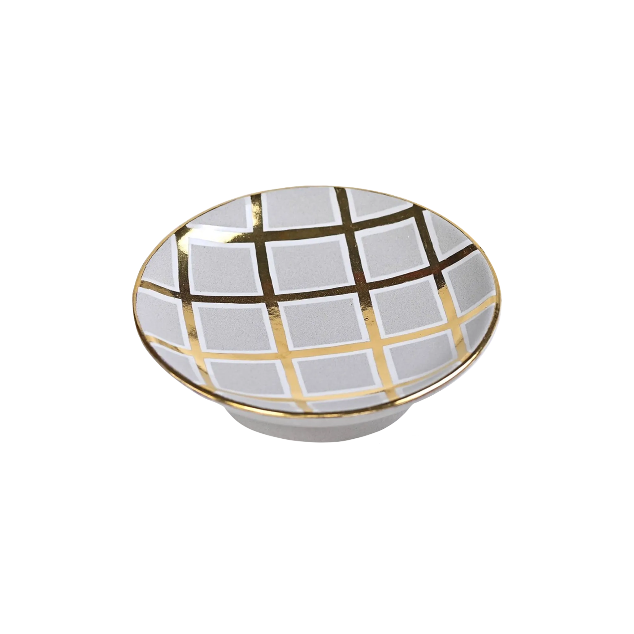 Vide Poche Grid Cinza.