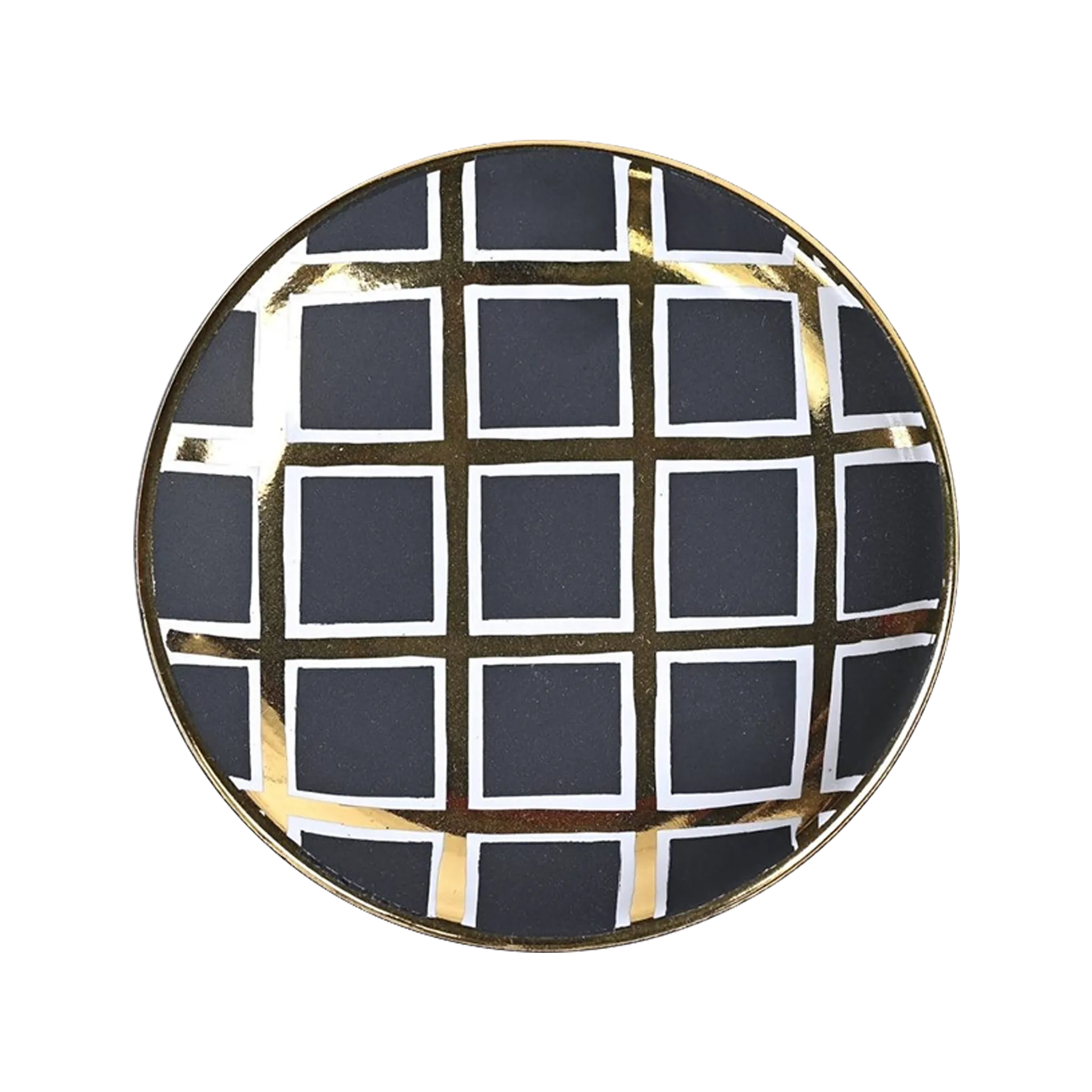 Vista frontal do Vide Poche Grid Preto.