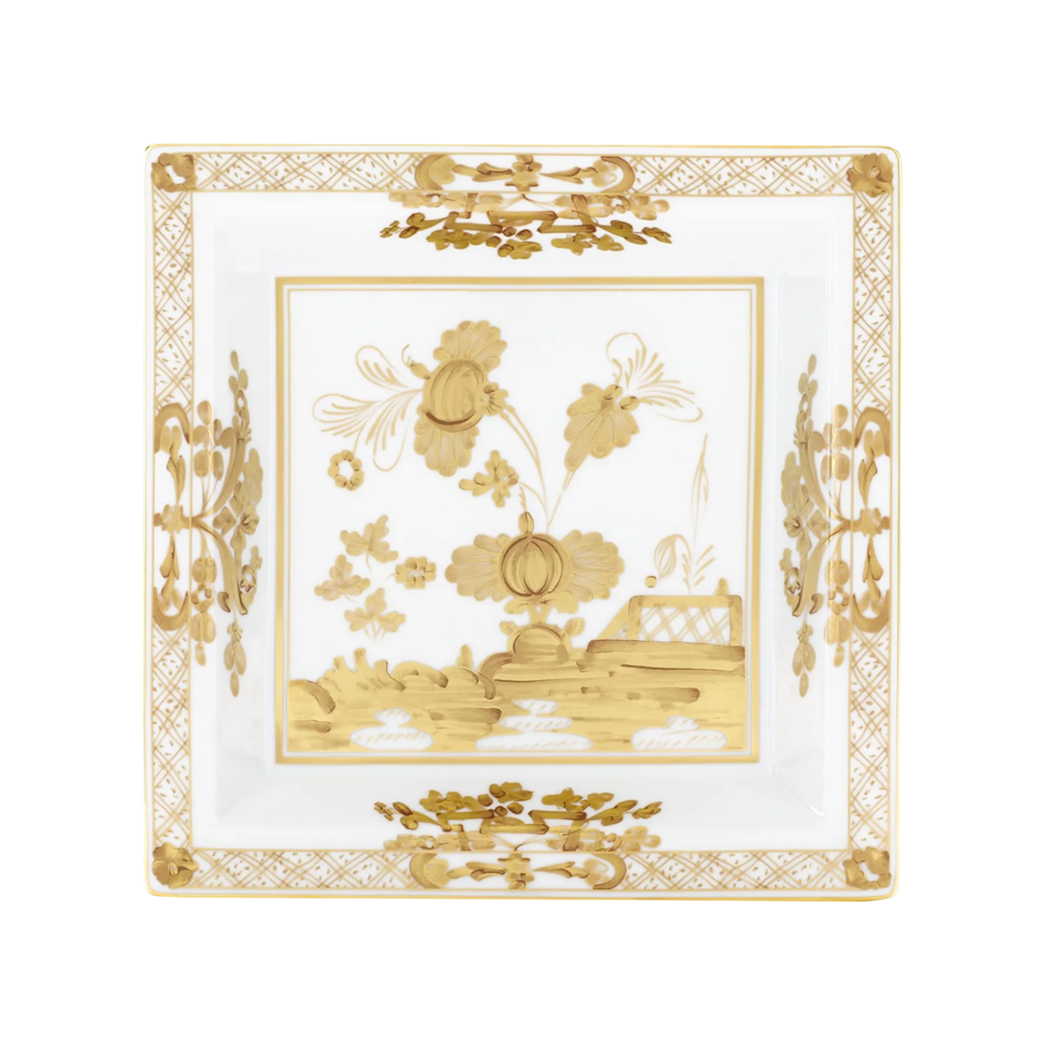 Vista frontal do Vide Poche Oriente Italiano Aurum.