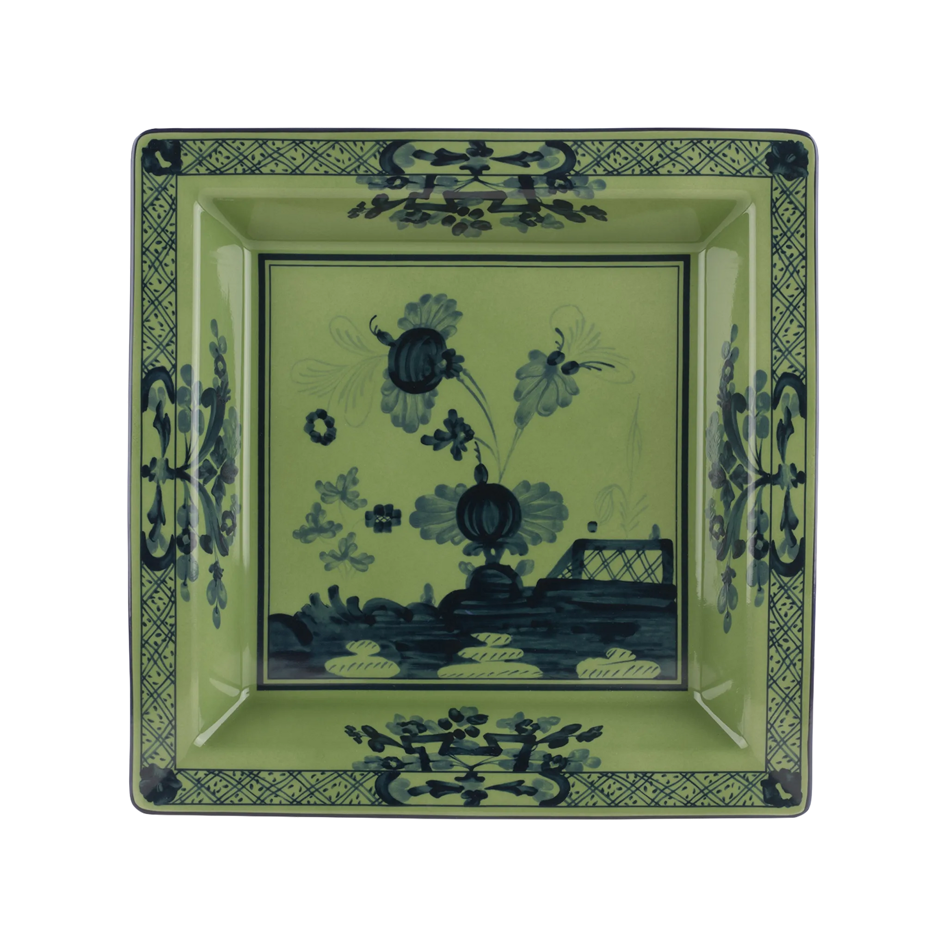 Vista frontal do Vide Poche Oriente Italiano Malachite.