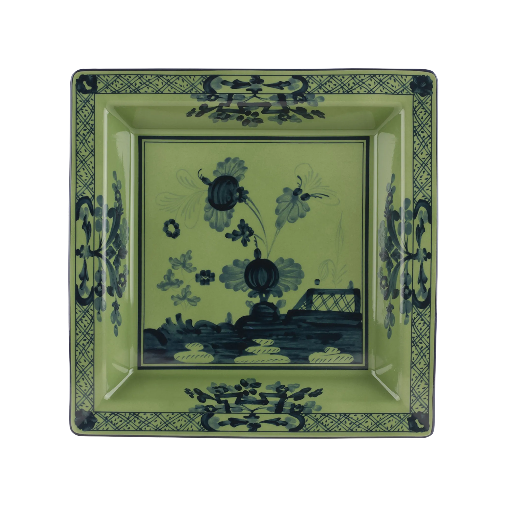 Vista frontal do Vide Poche Oriente Italiano Malachite.