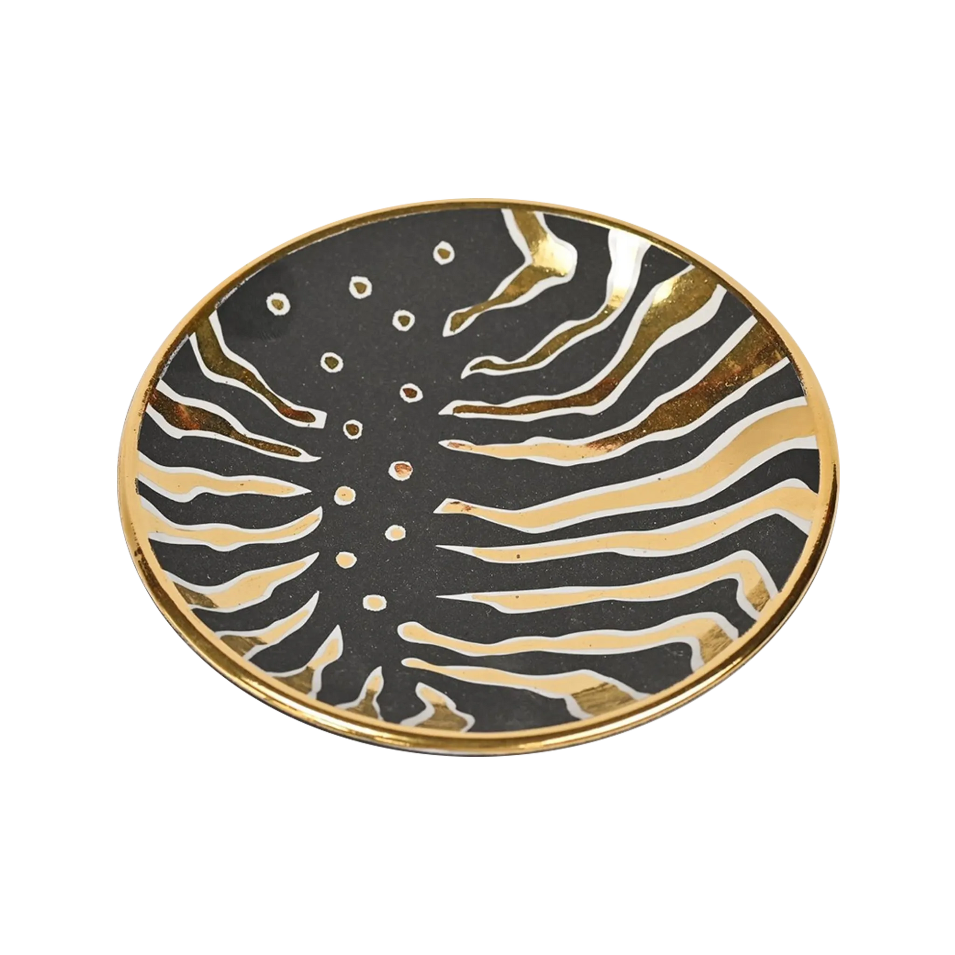 Vista frontal do Vide Poche Tiger Lines Preto.