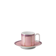 Xícara de Café Swarovski Rosa.