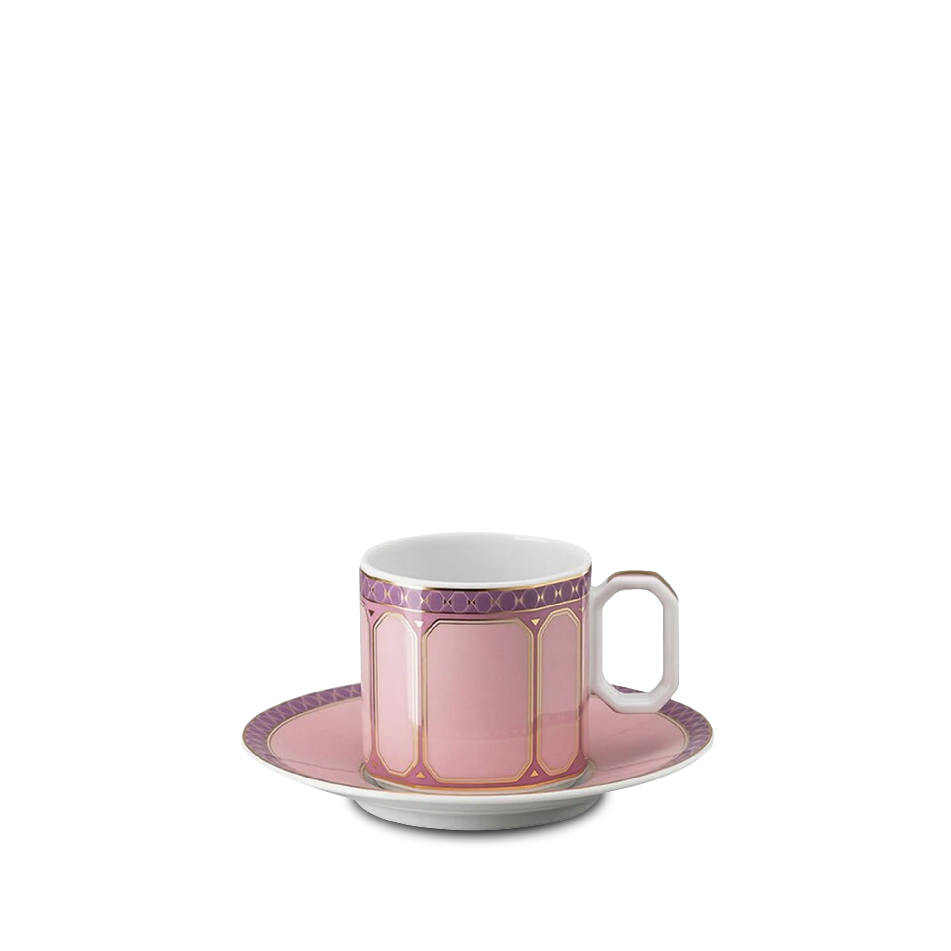 Xícara de Café Swarovski Rosa.