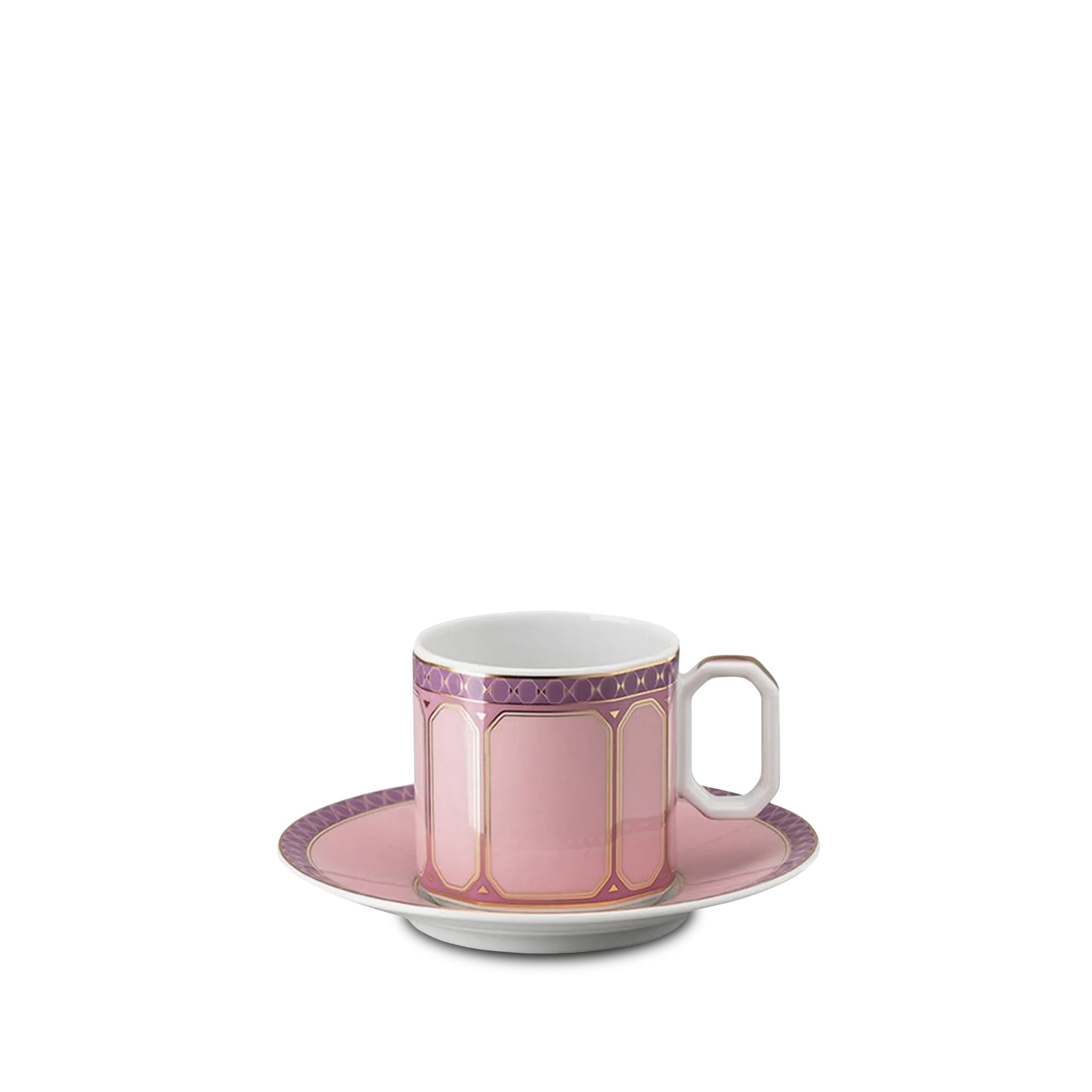 Xícara de Café Swarovski Rosa.