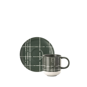 Xícara de Café Karo Verde Escuro.