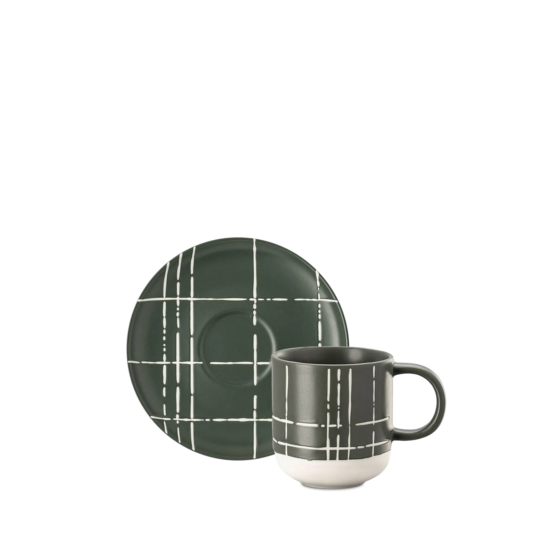 Xícara de Café Karo Verde Escuro.