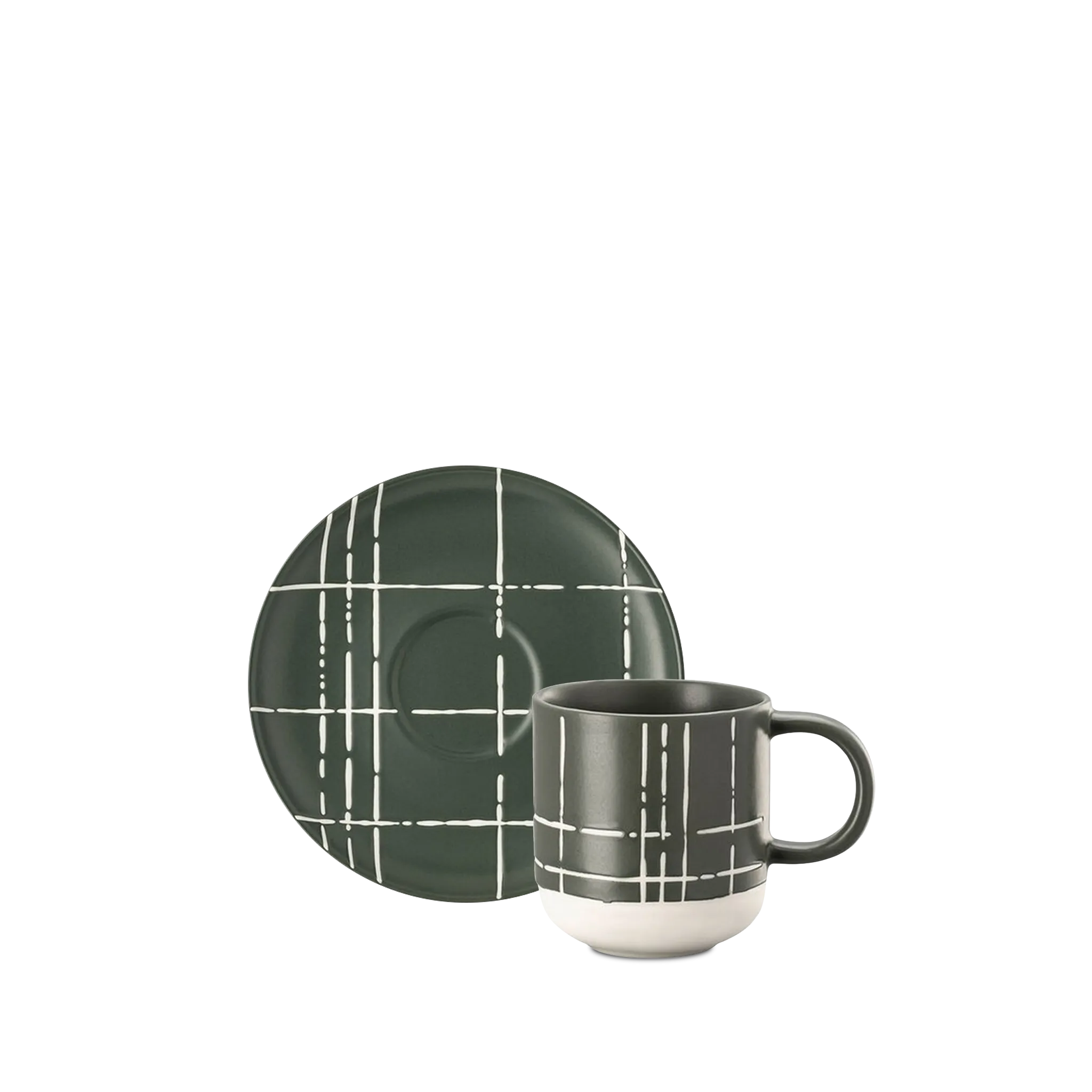 Xícara de Café Karo Verde Escuro.