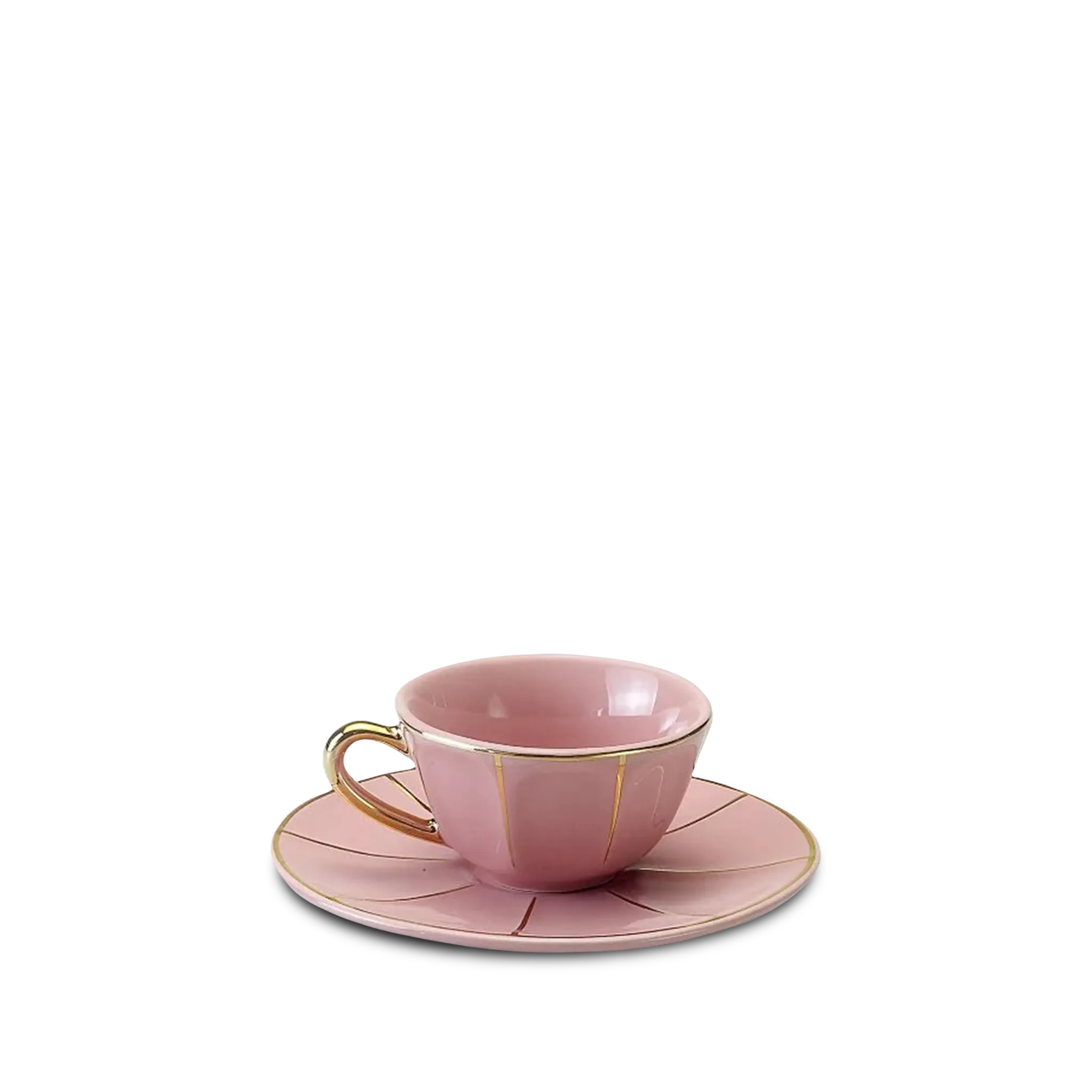 Xícara de Café Rosa Vintage.