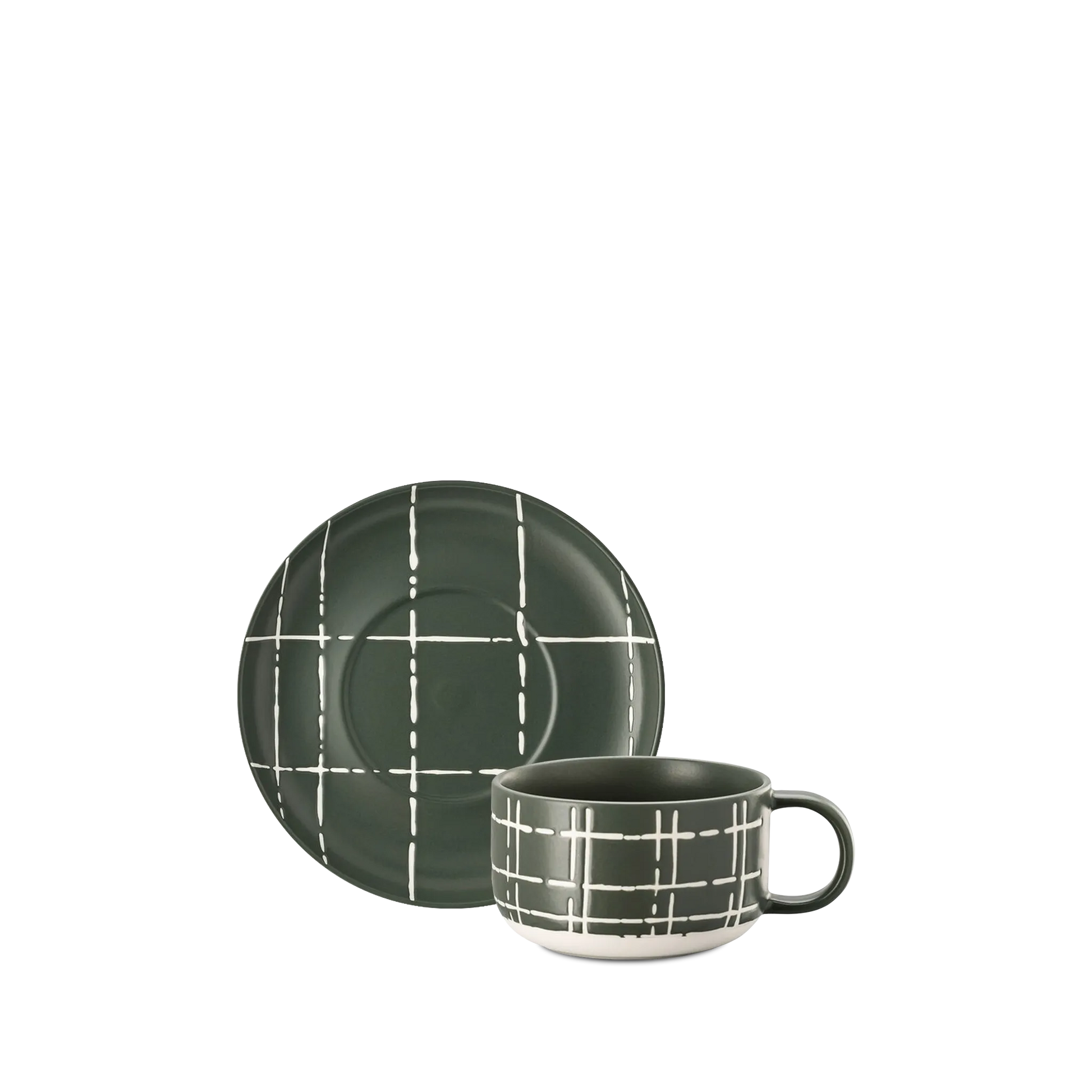 Xícara de Chá Karo Verde Escuro.