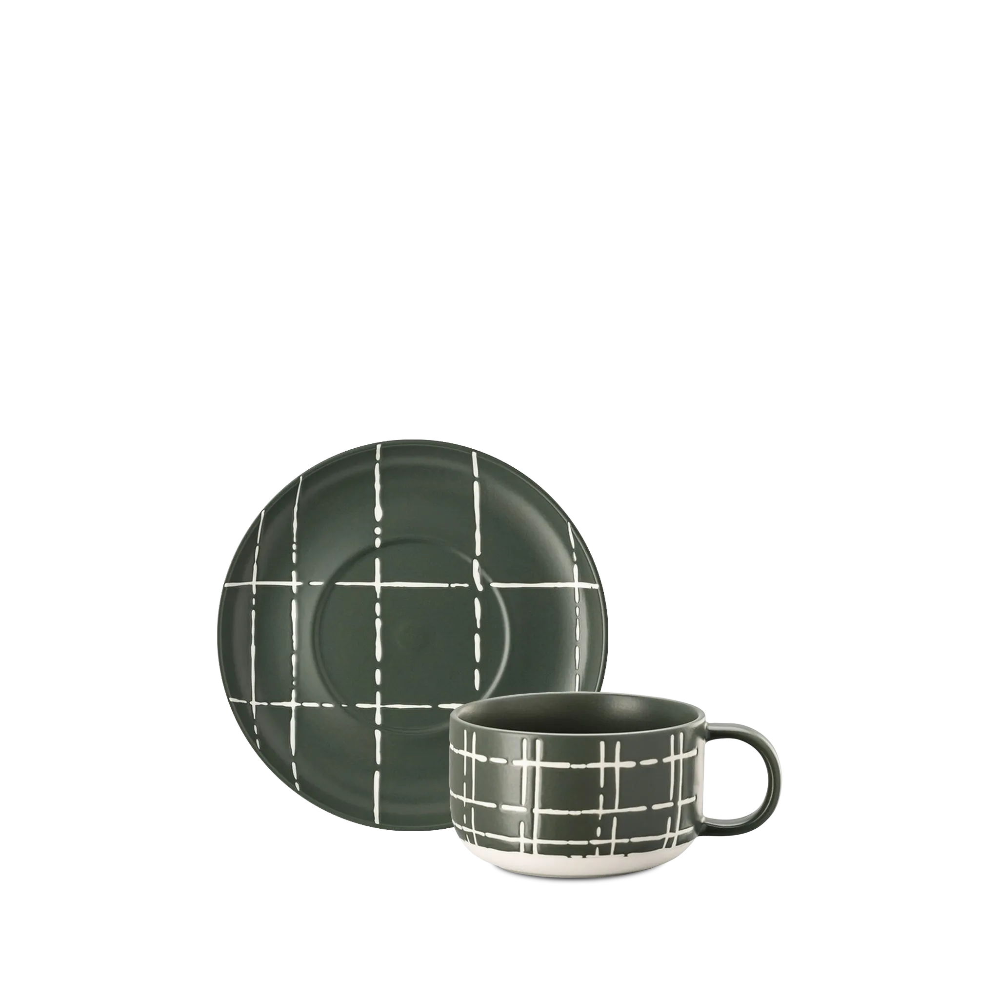 Xícara de Chá Karo Verde Escuro.