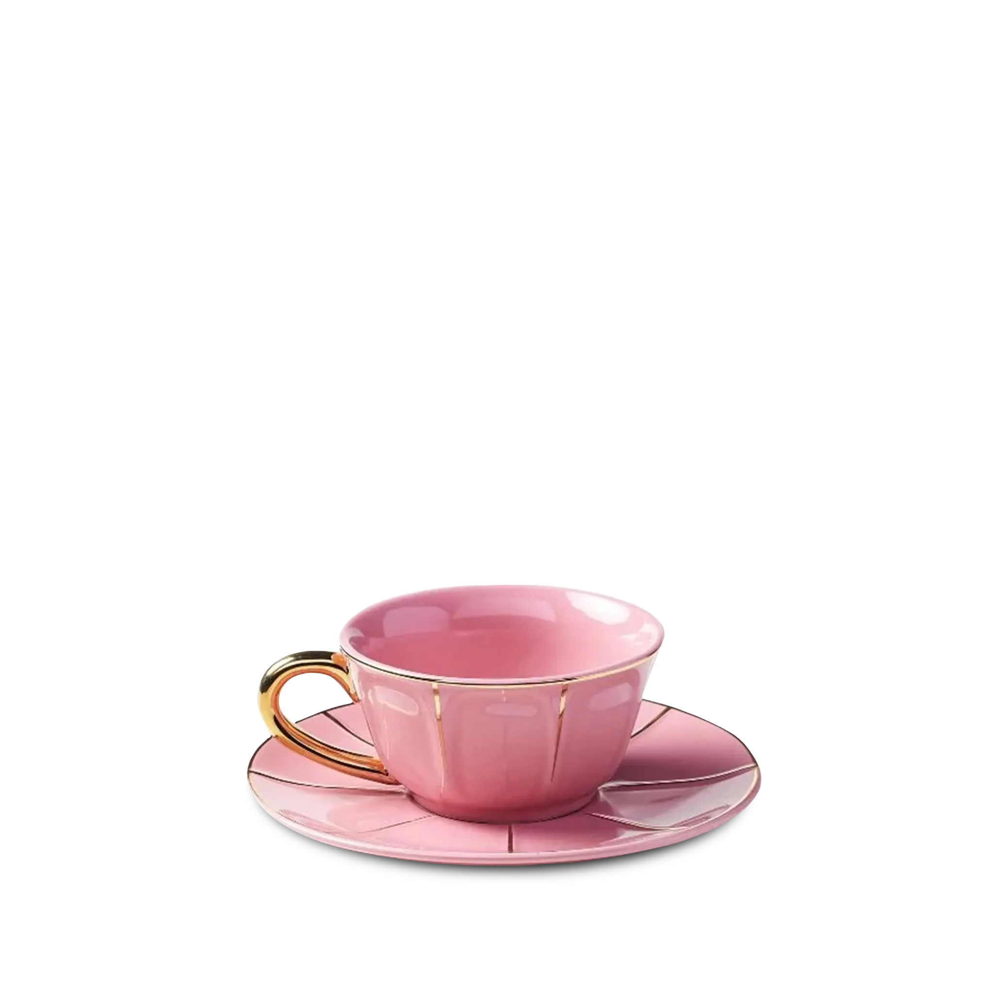 Xícara de Chá Rosa Vintage.