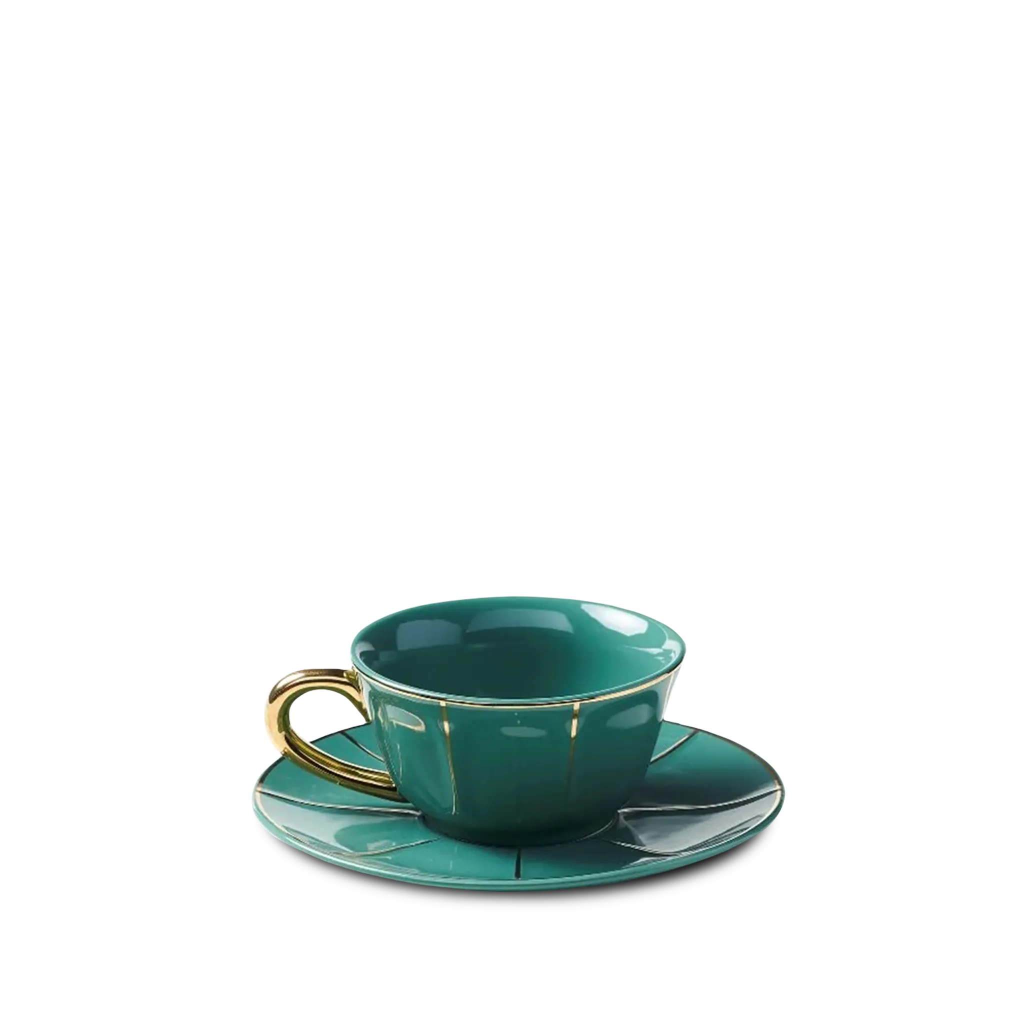 Xícara de Chá Verde Vintage.