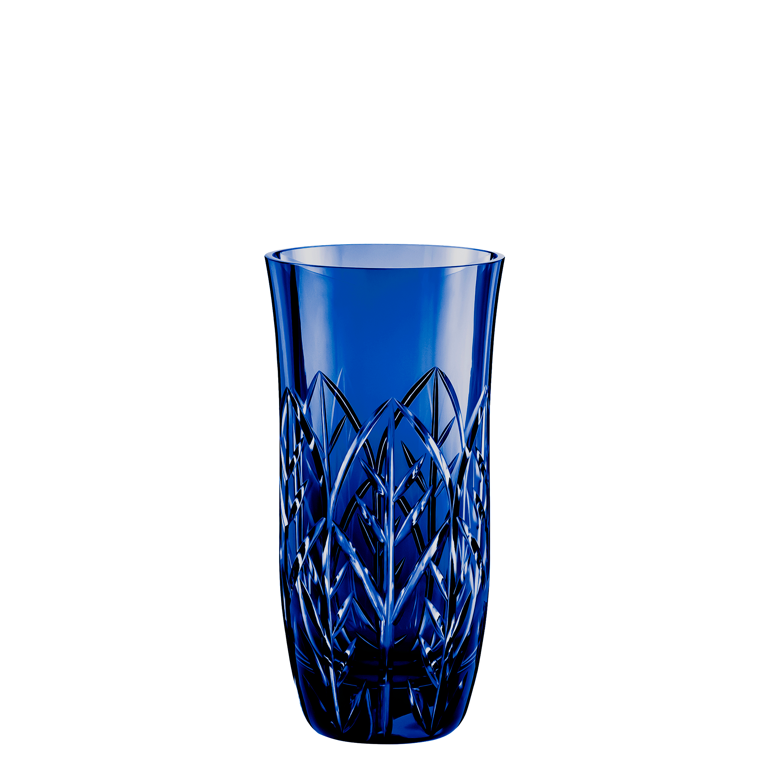 Copo Long Drink Flolhas Azul Escuro