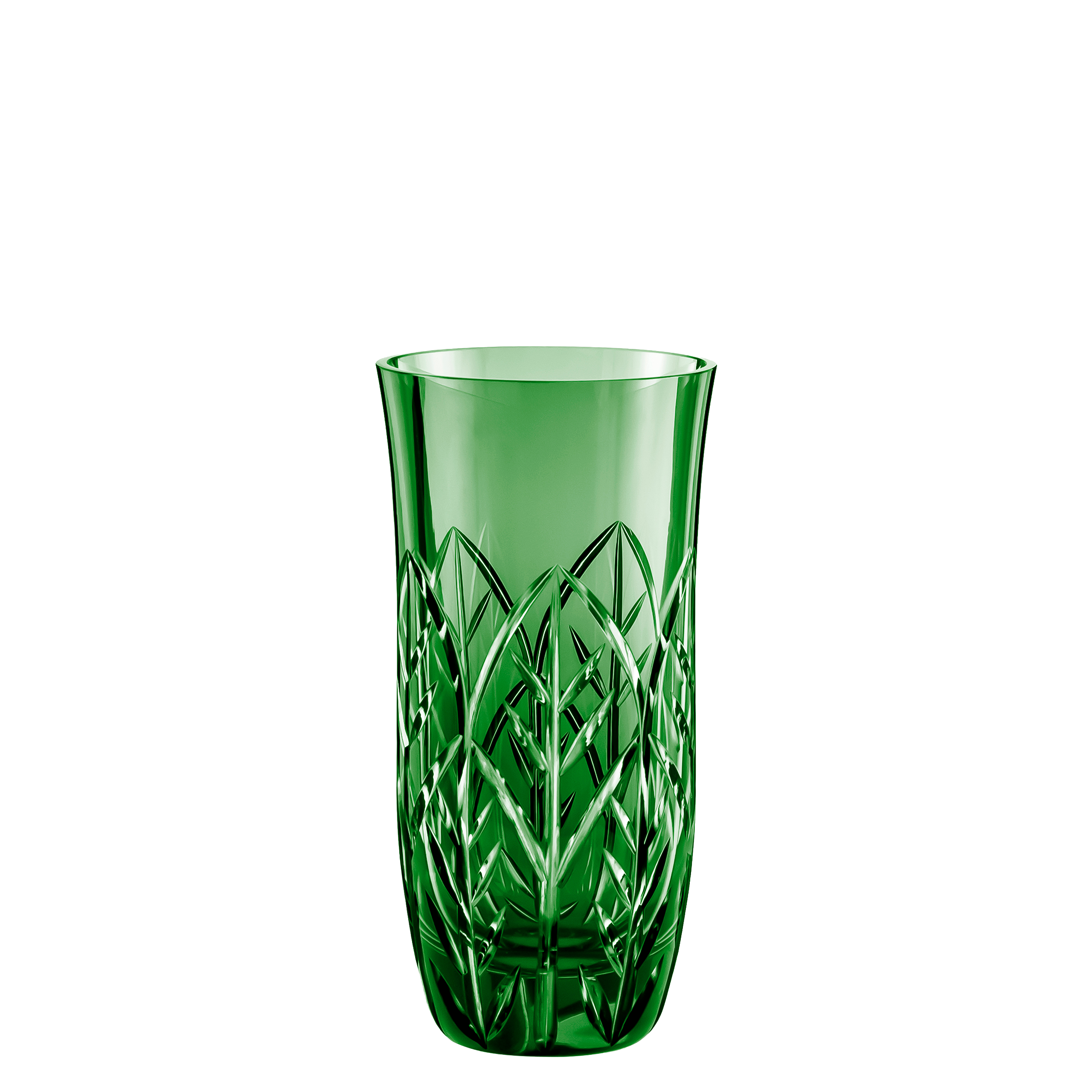 Copo Long Drink Flolhas Verde Escuro