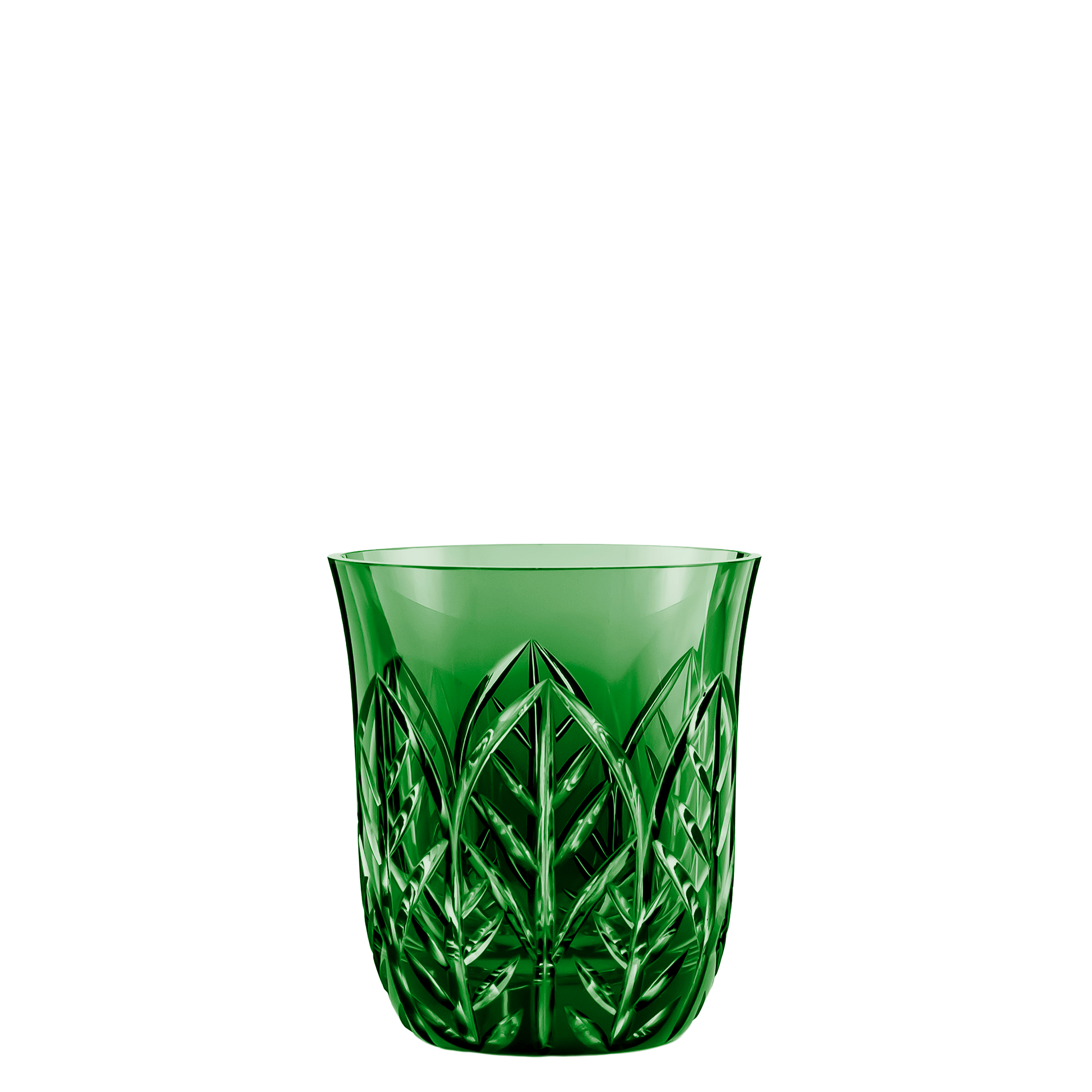 Copo Short Drink Flolhas Verde Escuro