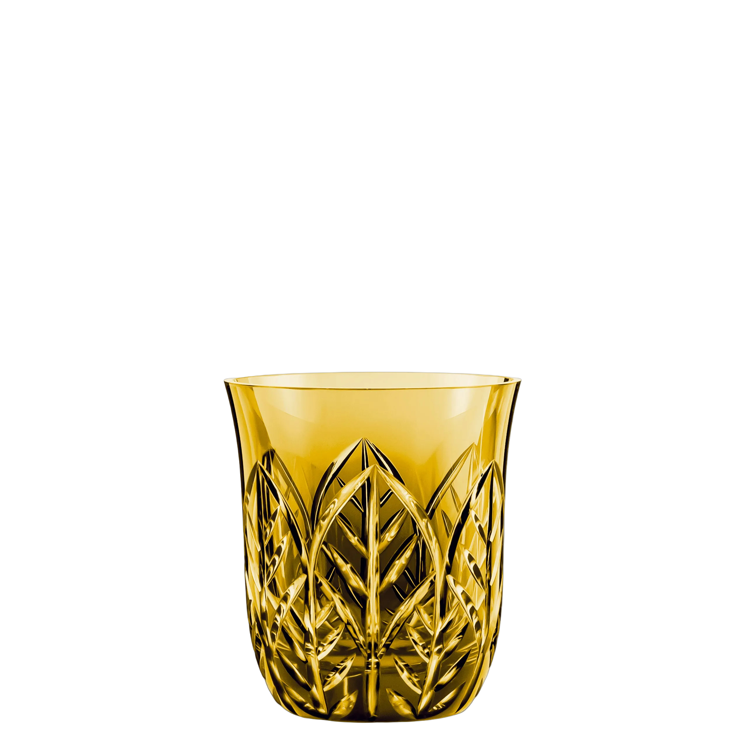 Copo Short Drink Flolhas Ambar
