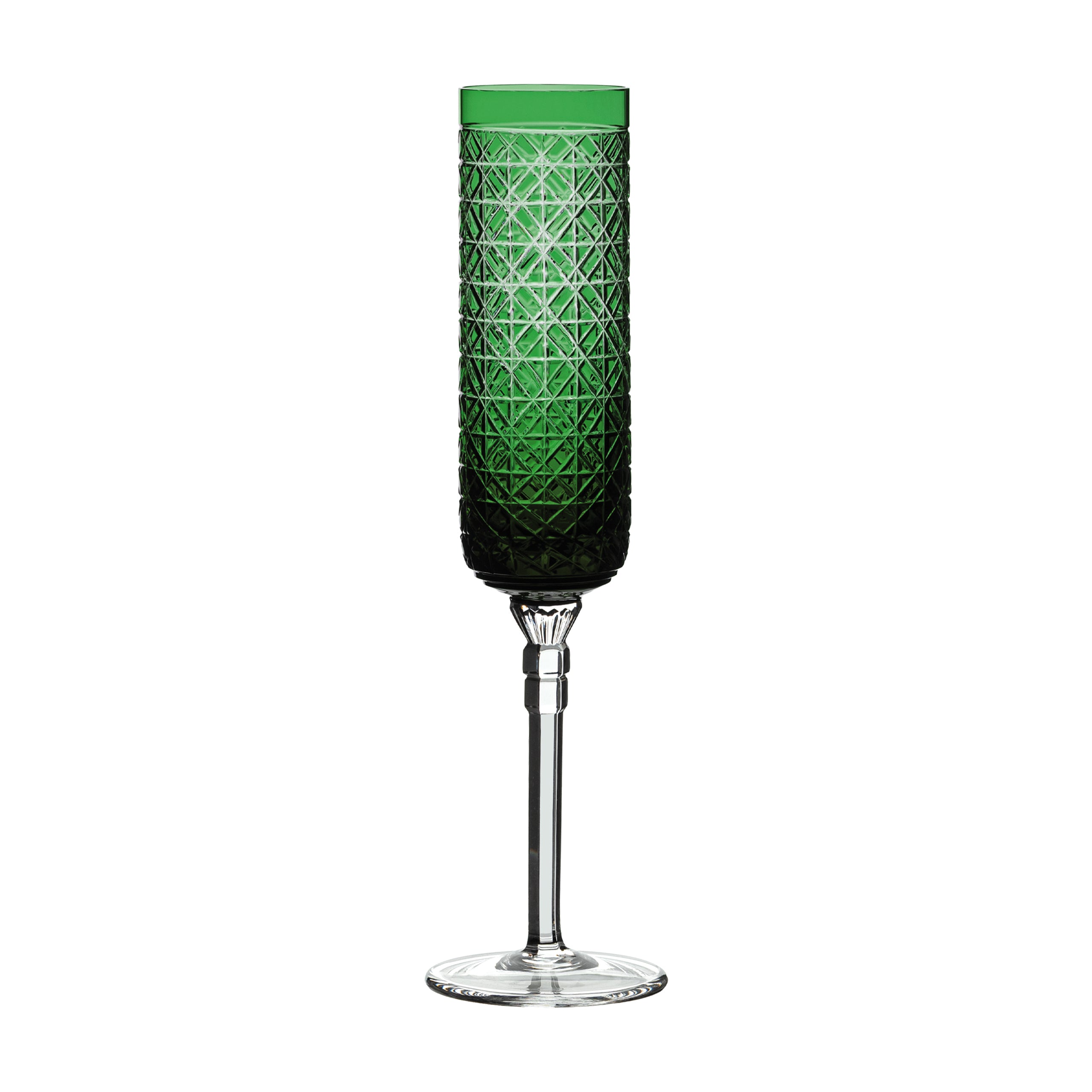 Taça Champagne Simetria Verde Escuro