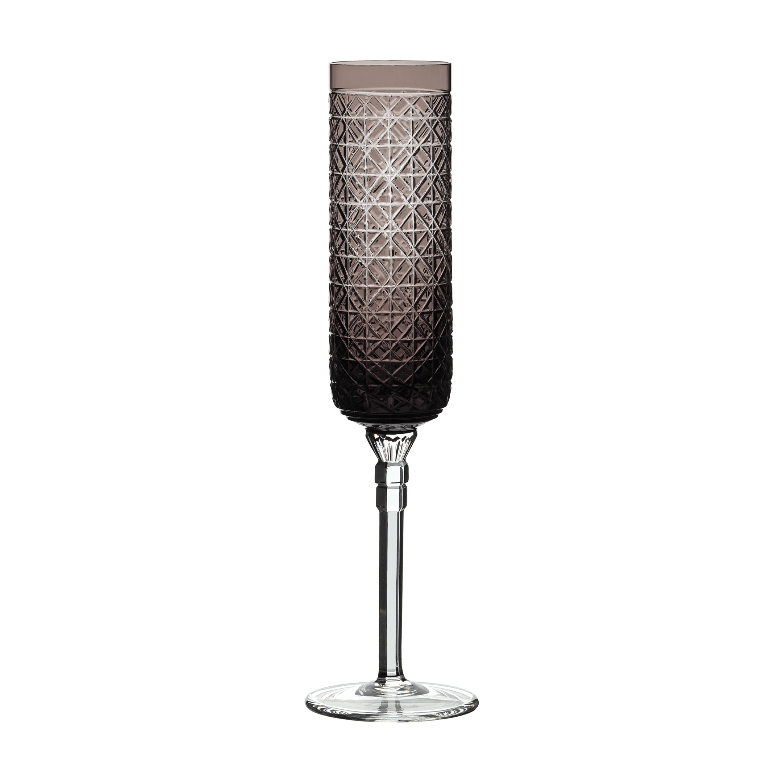 Taça Champagne Simetria Cinza