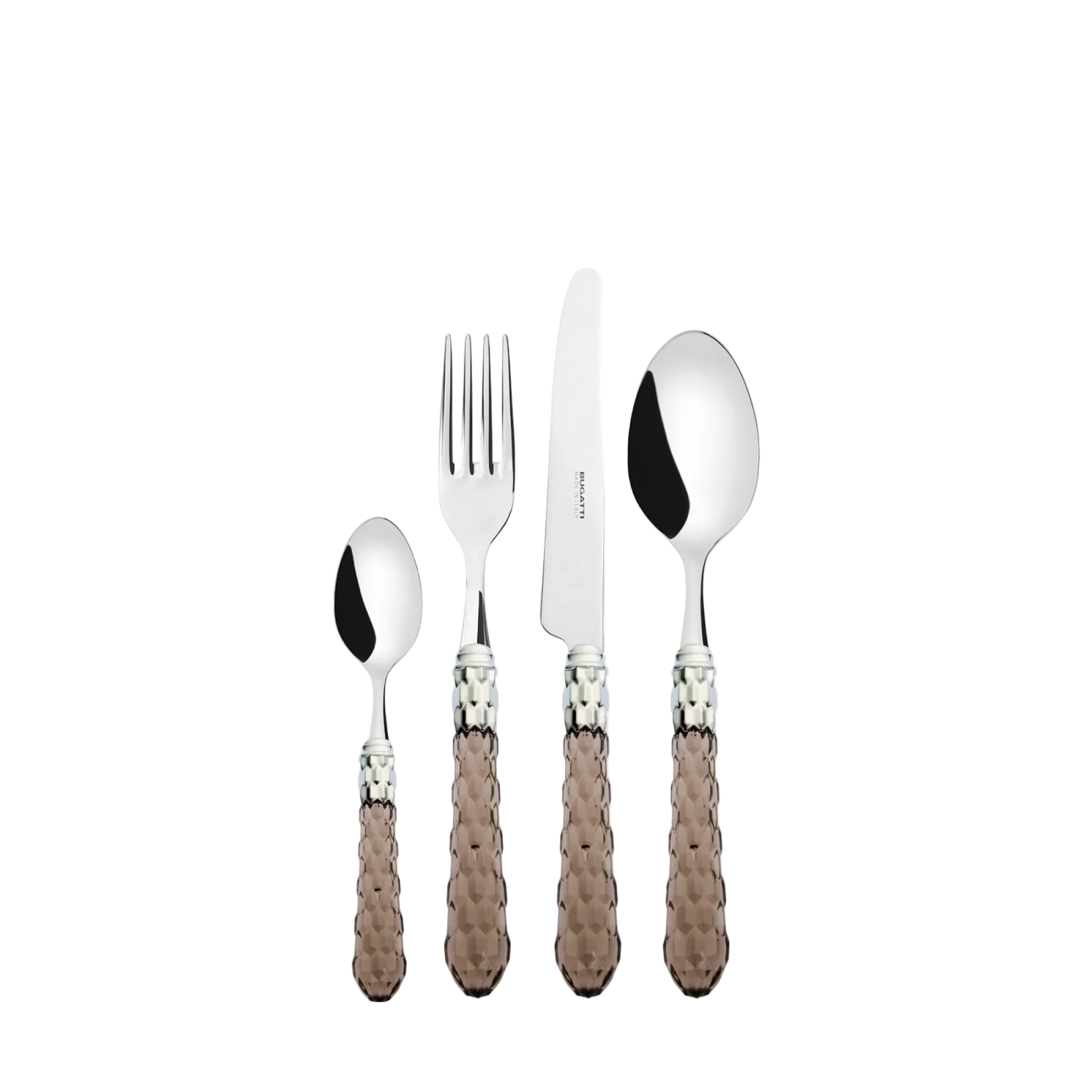 Set Faqueiro Cristallo Tabacco Bugatti Inox