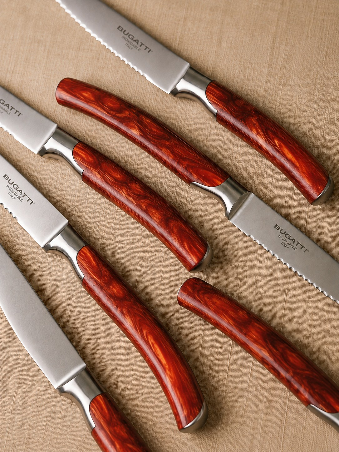 Set 4 Facas de Churrasco Bugatti + Celadon Brasserie
