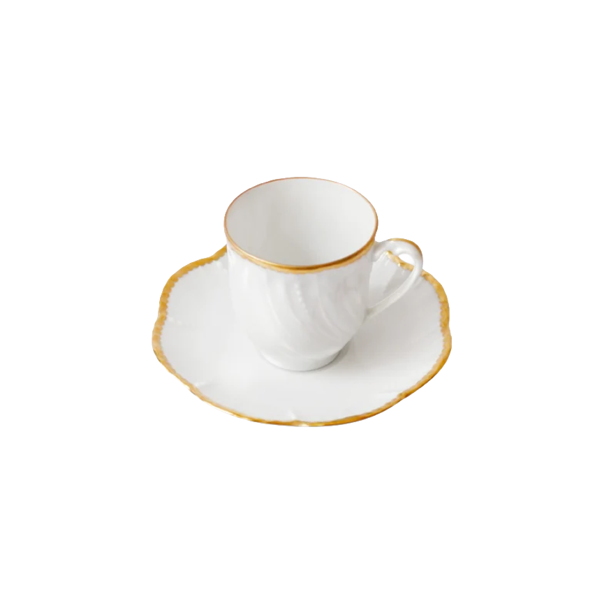 Xícara de café Pétala Ouro Pinto Paris