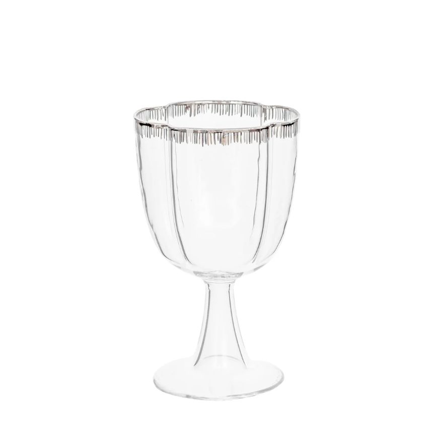 Taças de Água Pétala Silver Pinto Paris