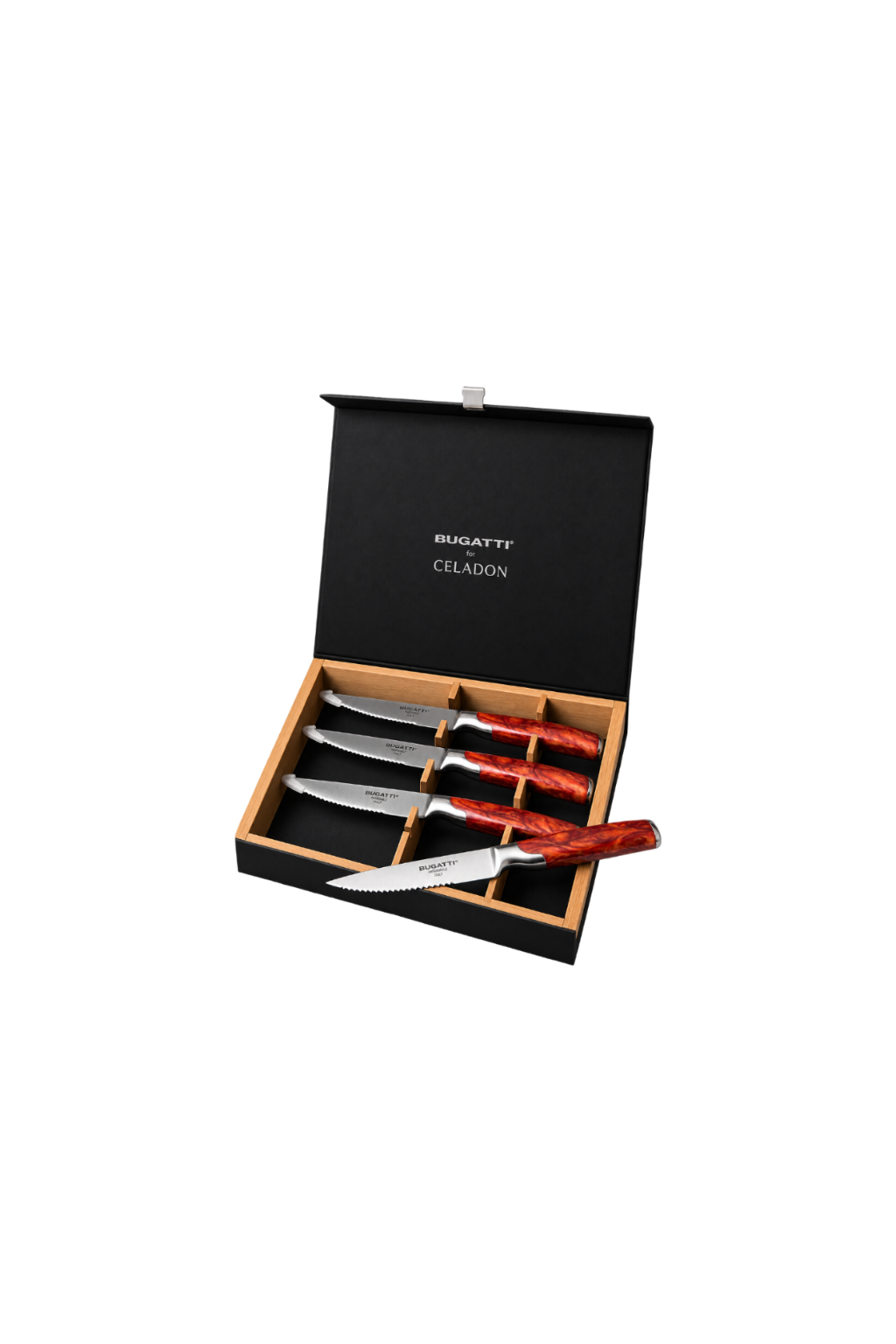 Set 4 Facas de Churrasco Bugatti + Celadon Brasserie