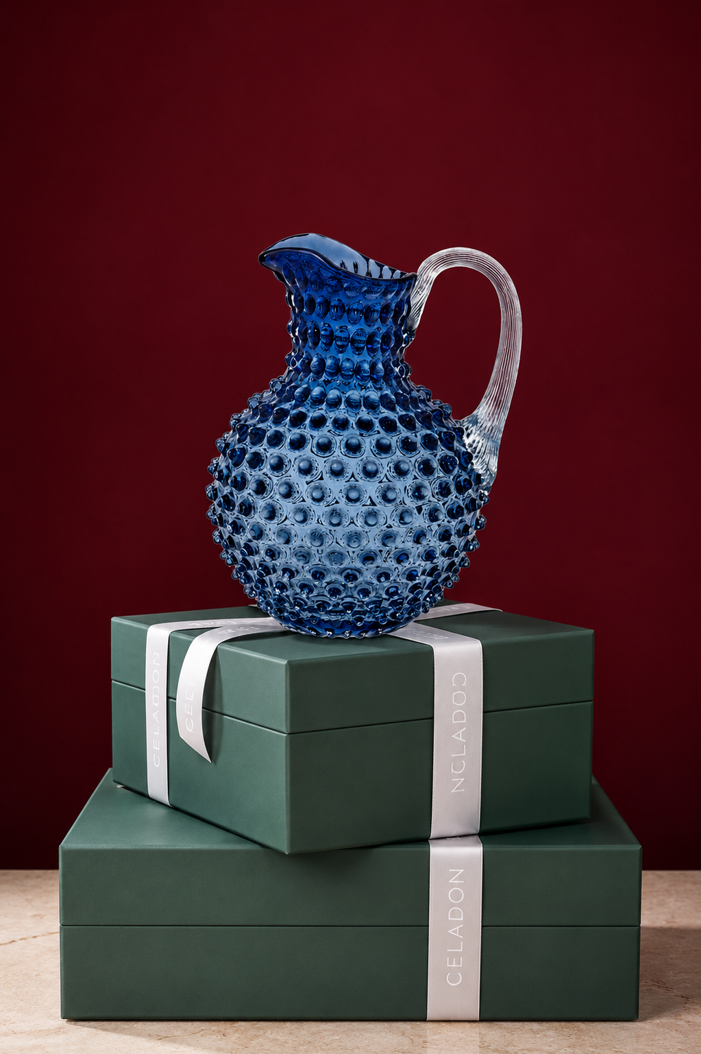 Jarra Hobnail Azul 2L