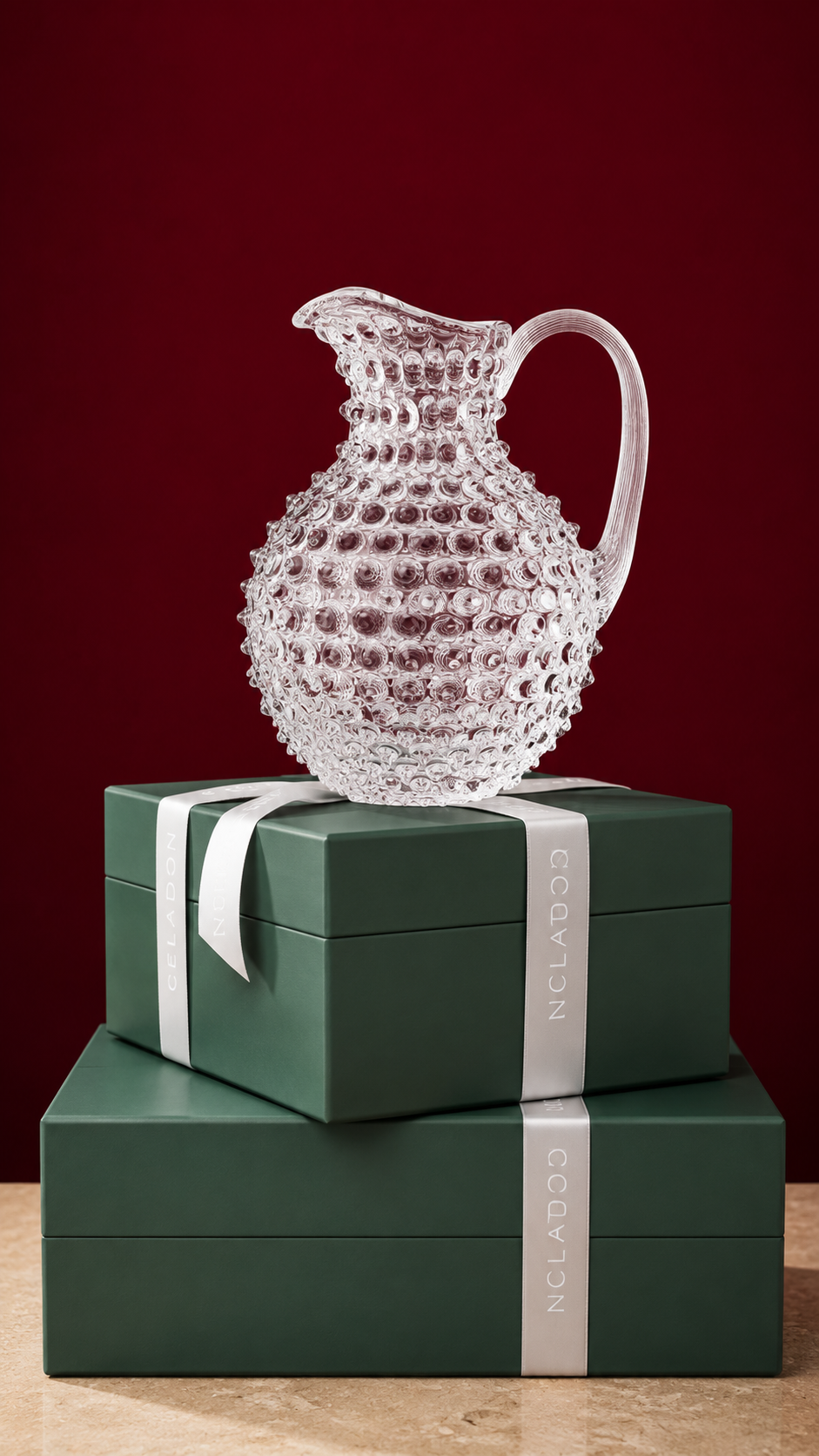 Jarra Hobnail Cristal 2L