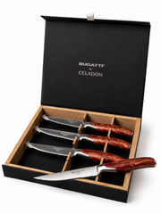 Set Faca de Churrasco Bugatti + Celadon Blade 4 Peças