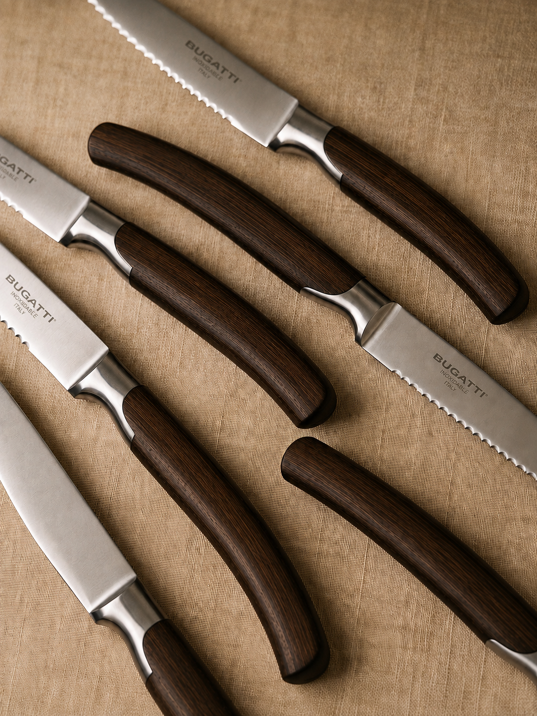 Set 4 Facas de Churrasco Bugatti + Celadon Encruze