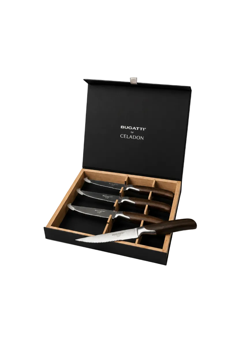 Set 4 Facas de Churrasco Bugatti + Celadon Encruze