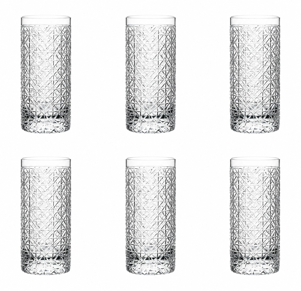 Jogo de 6 Copos Long Drink Simetria