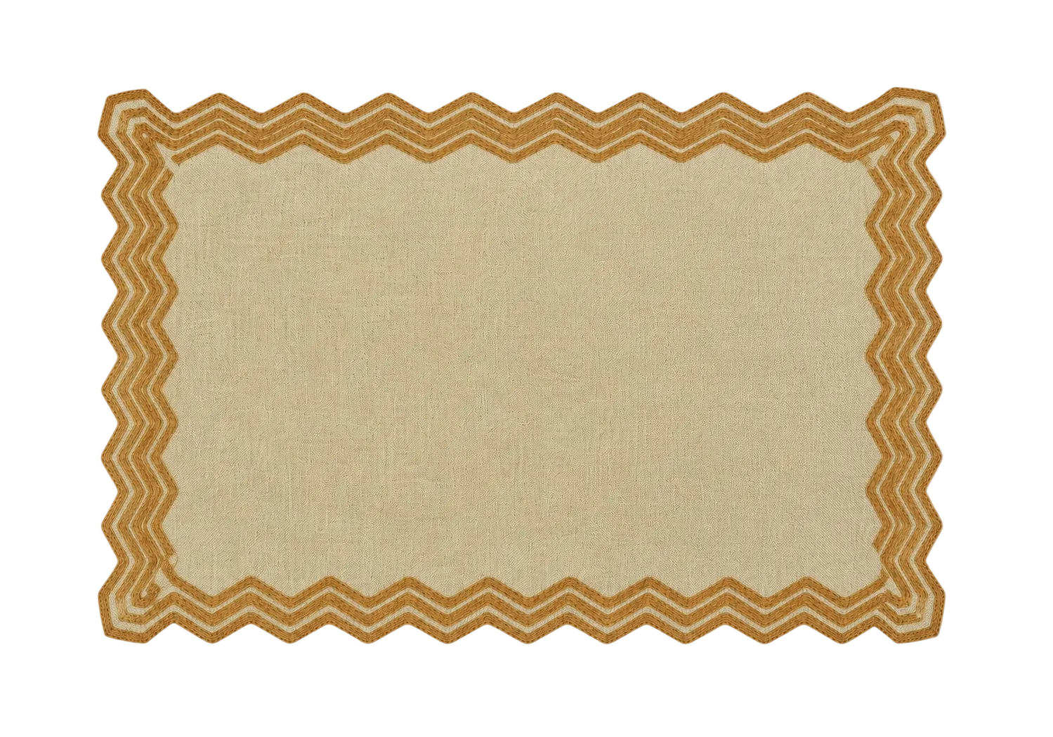 Jogo Americano Zig Zag Marrom