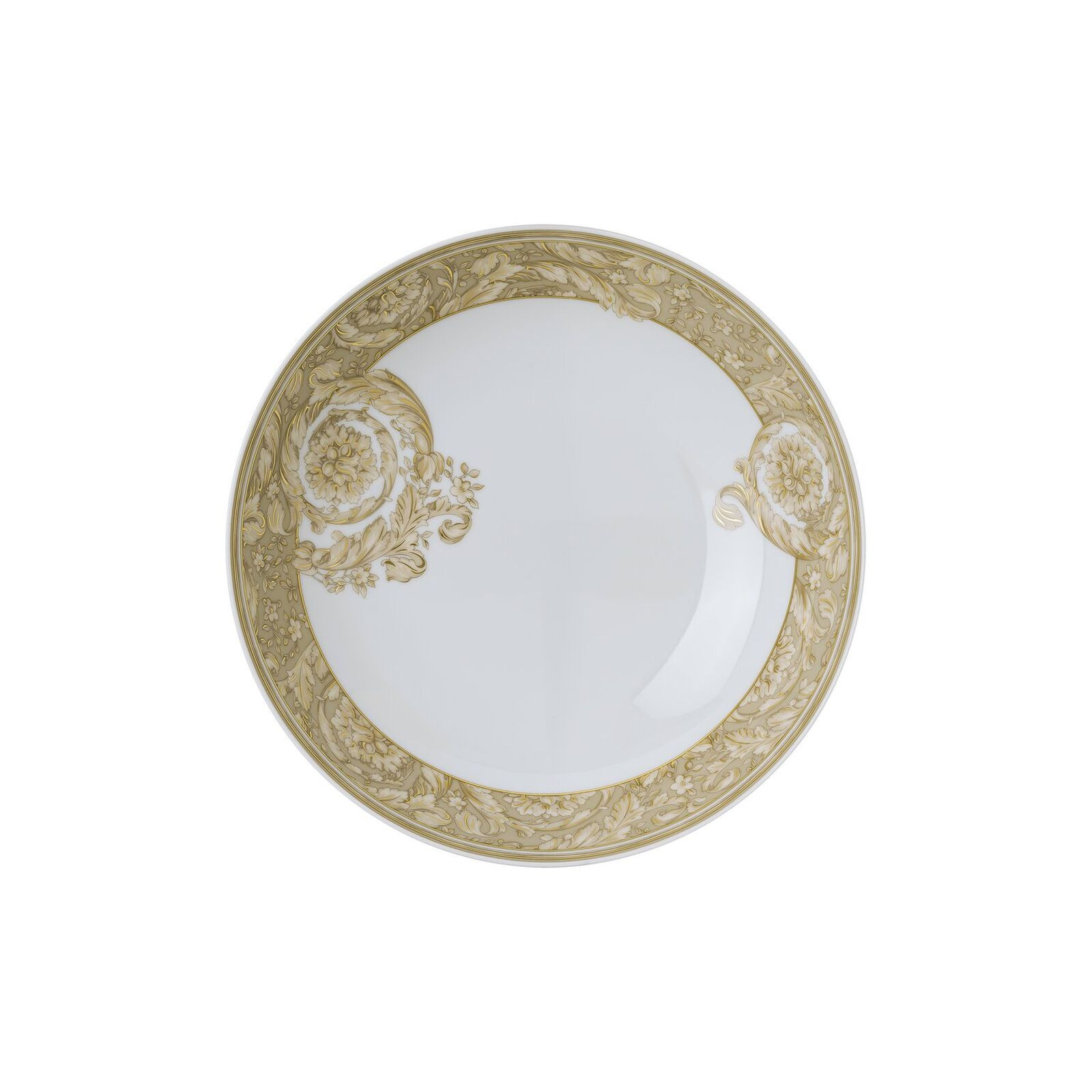 Prato Fundo Versace Barocco Beige