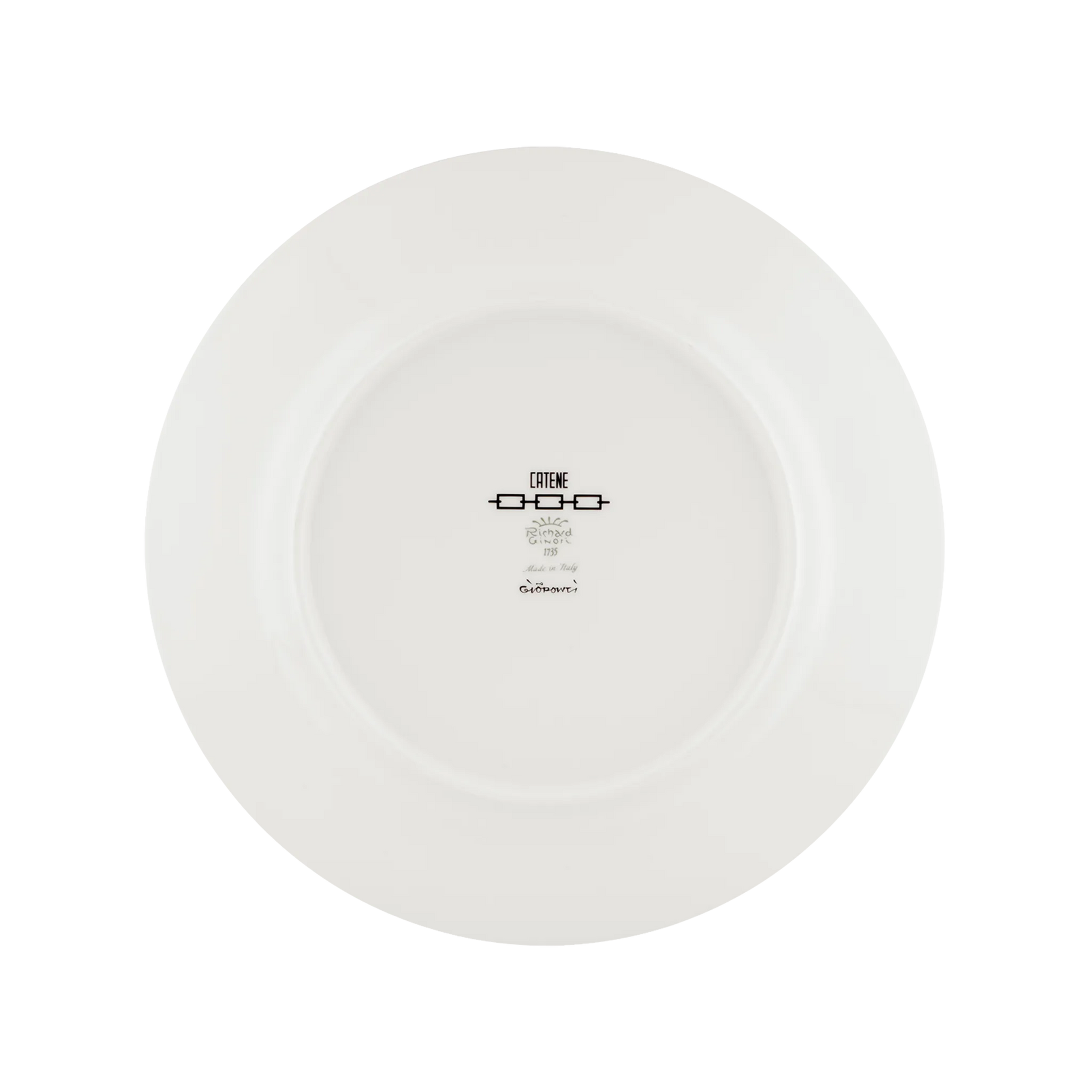 Verso do Prato Raso Catene Nero.