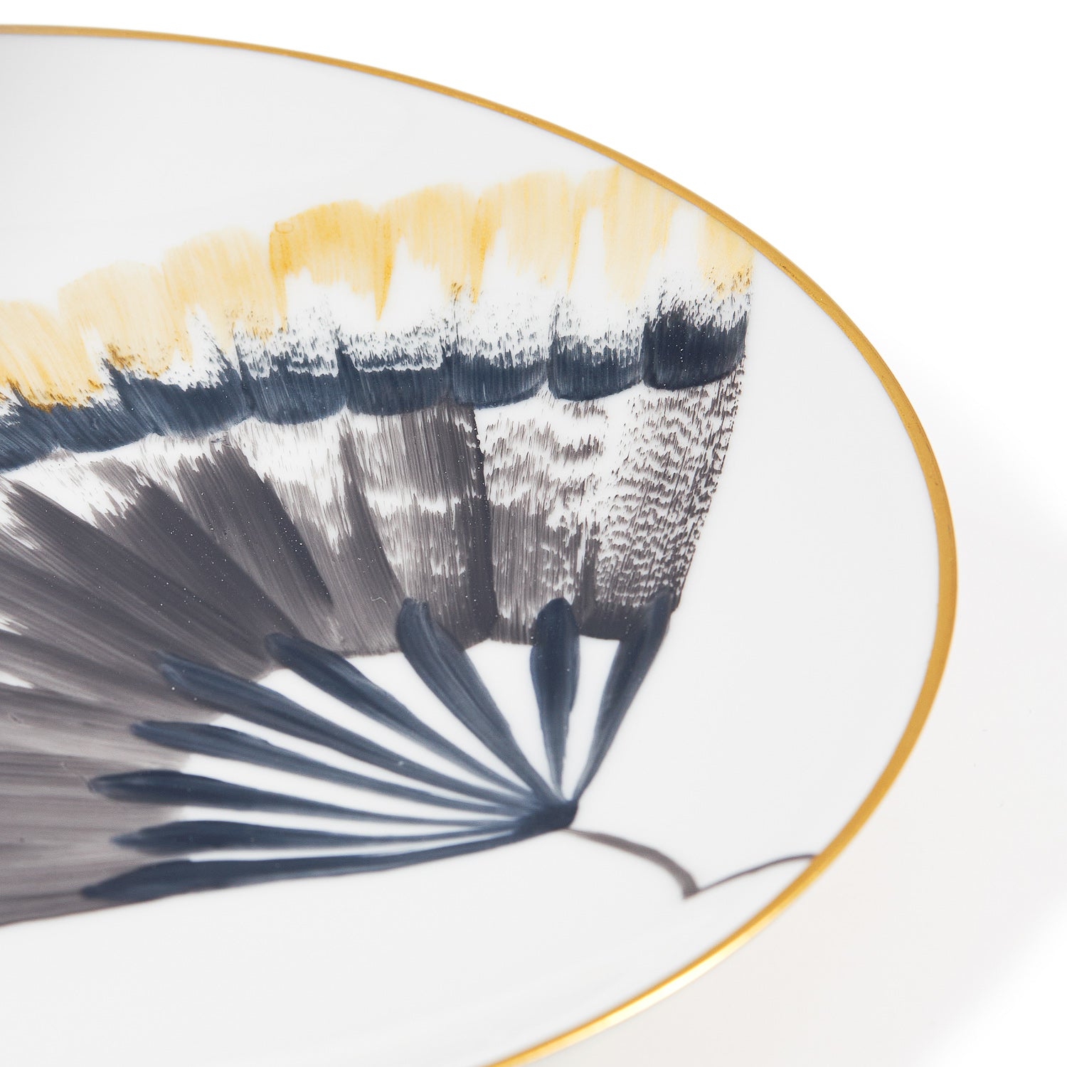 Prato Sobremesa Ginkgo  Silver e Gold Marie Daâge Paris