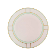 Vista frontal do Prato Sobremesa Diva Rosa.