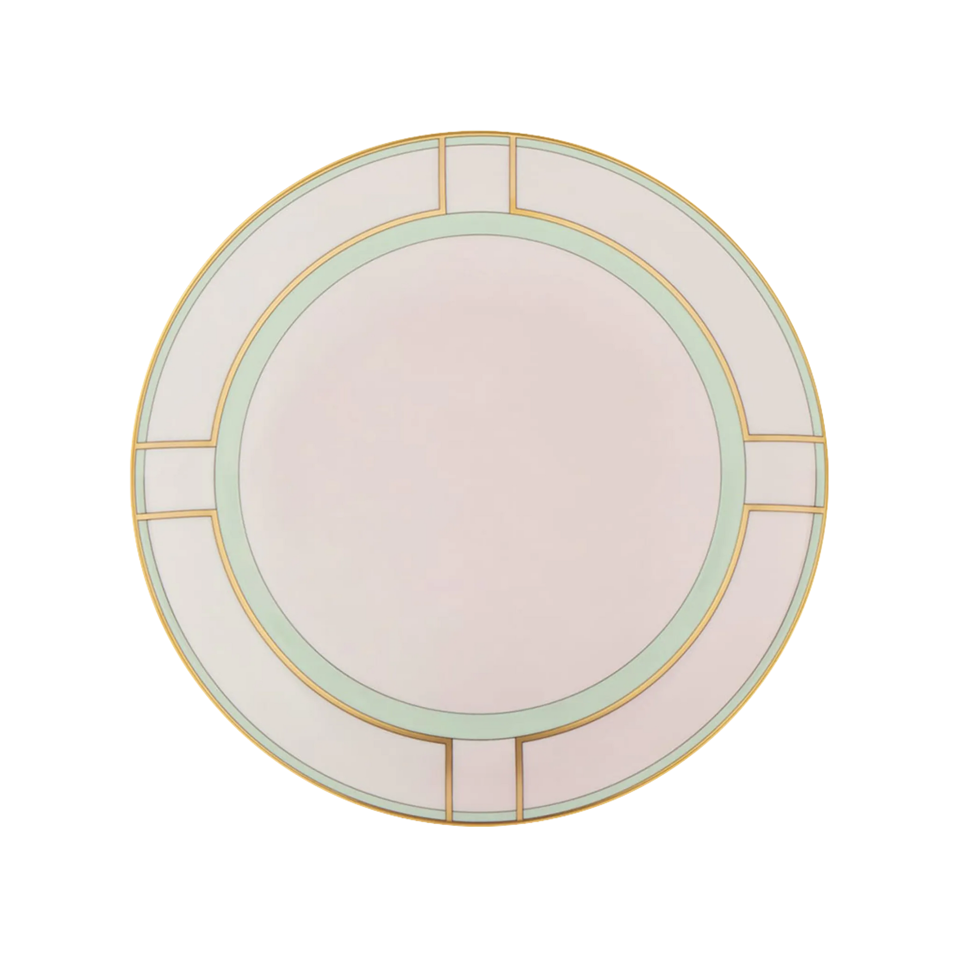 Vista frontal do Prato Sobremesa Diva Rosa.