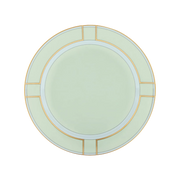 Vista frontal do Prato Sobremesa Diva Verde.