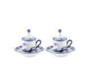 Set Xícara de Café Oriente Italiano Indaco