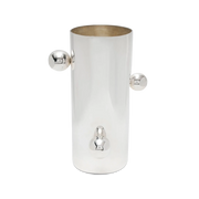 Vaso Esferas Prata.