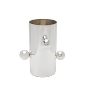 Vaso Esferas Prata M.