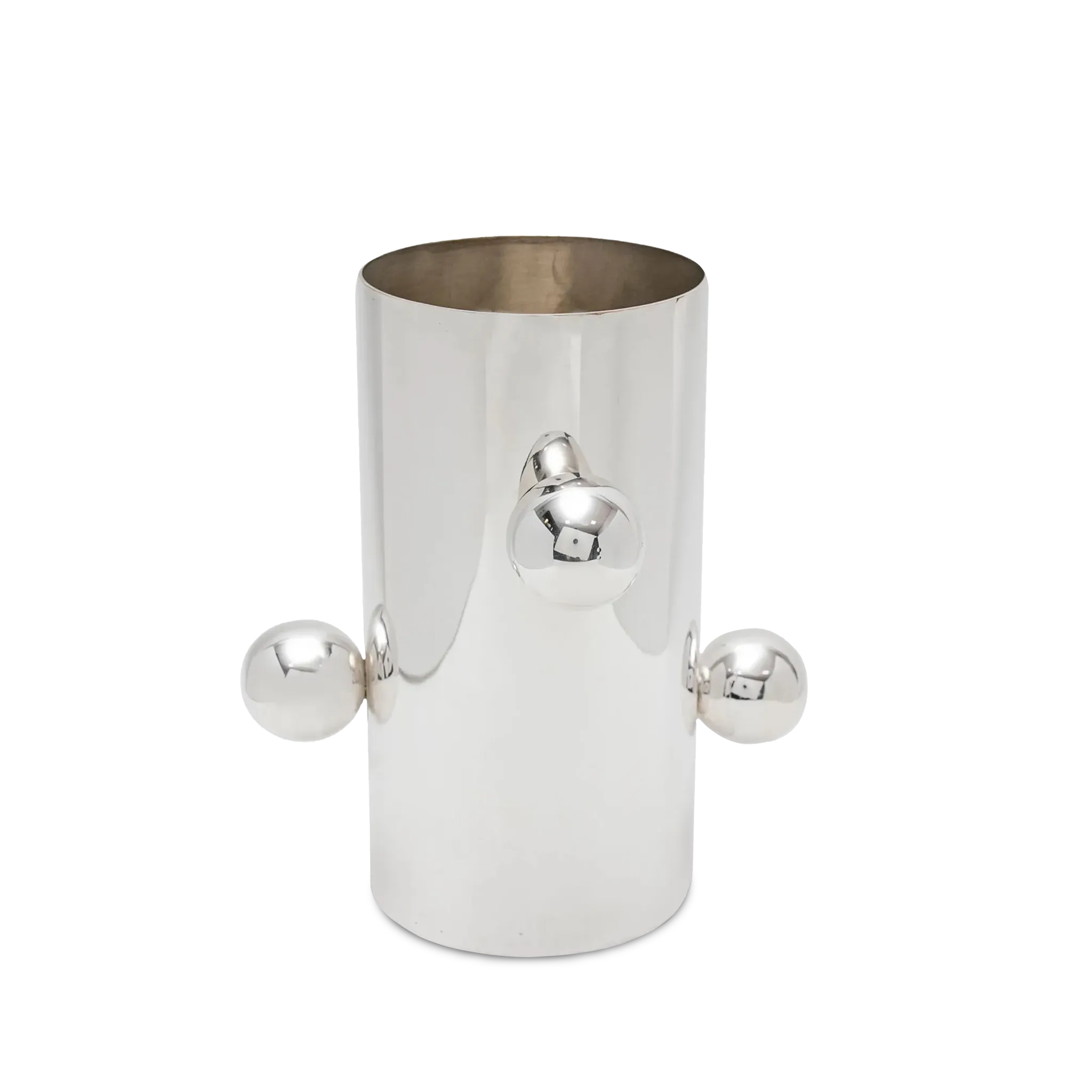 Vaso Esferas Prata M.