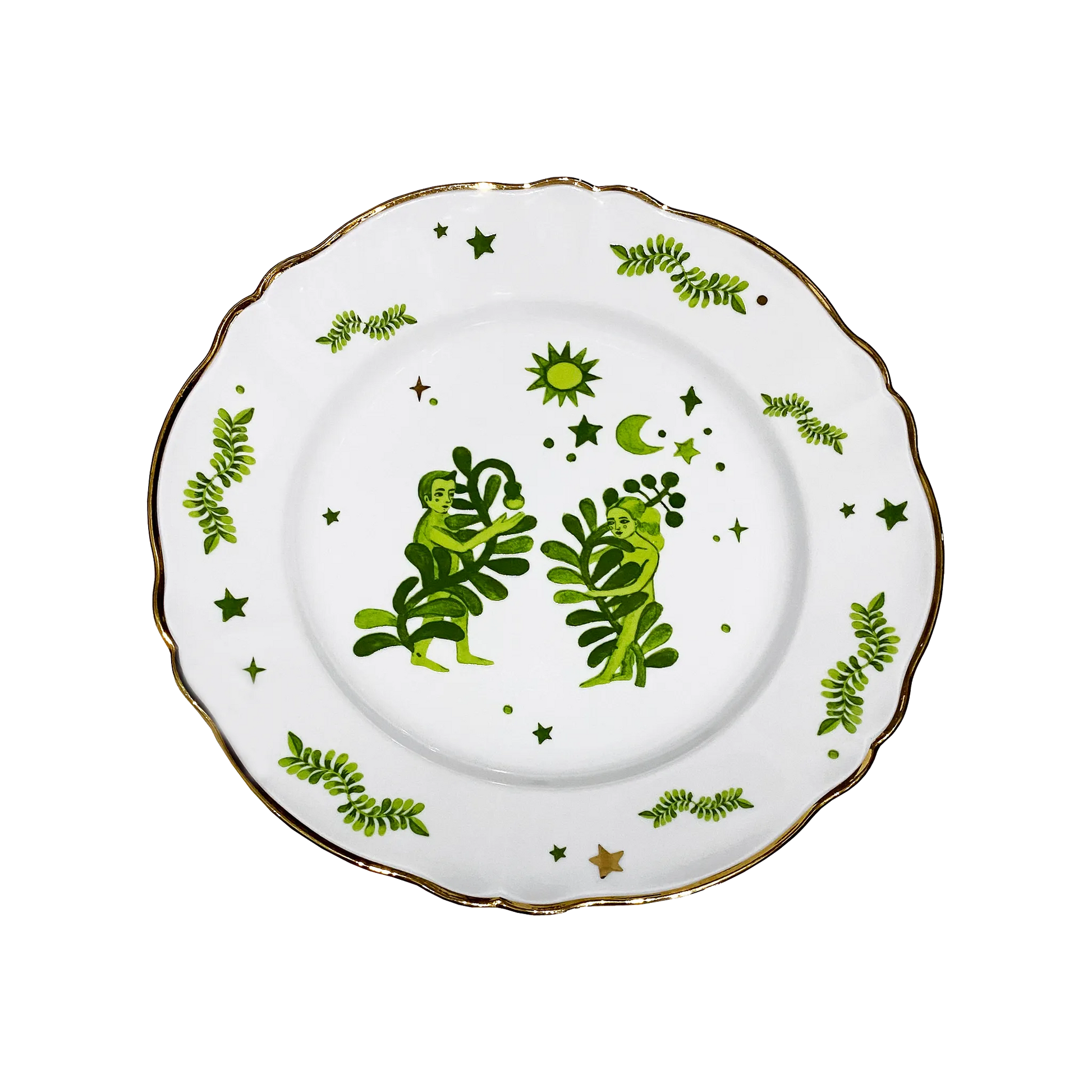 Prato Raso Floral Verde.