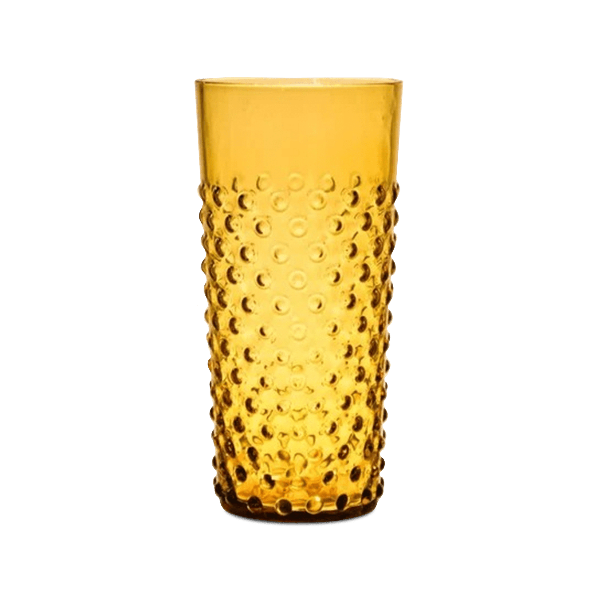 Copo Longo Hobnail Âmbar.